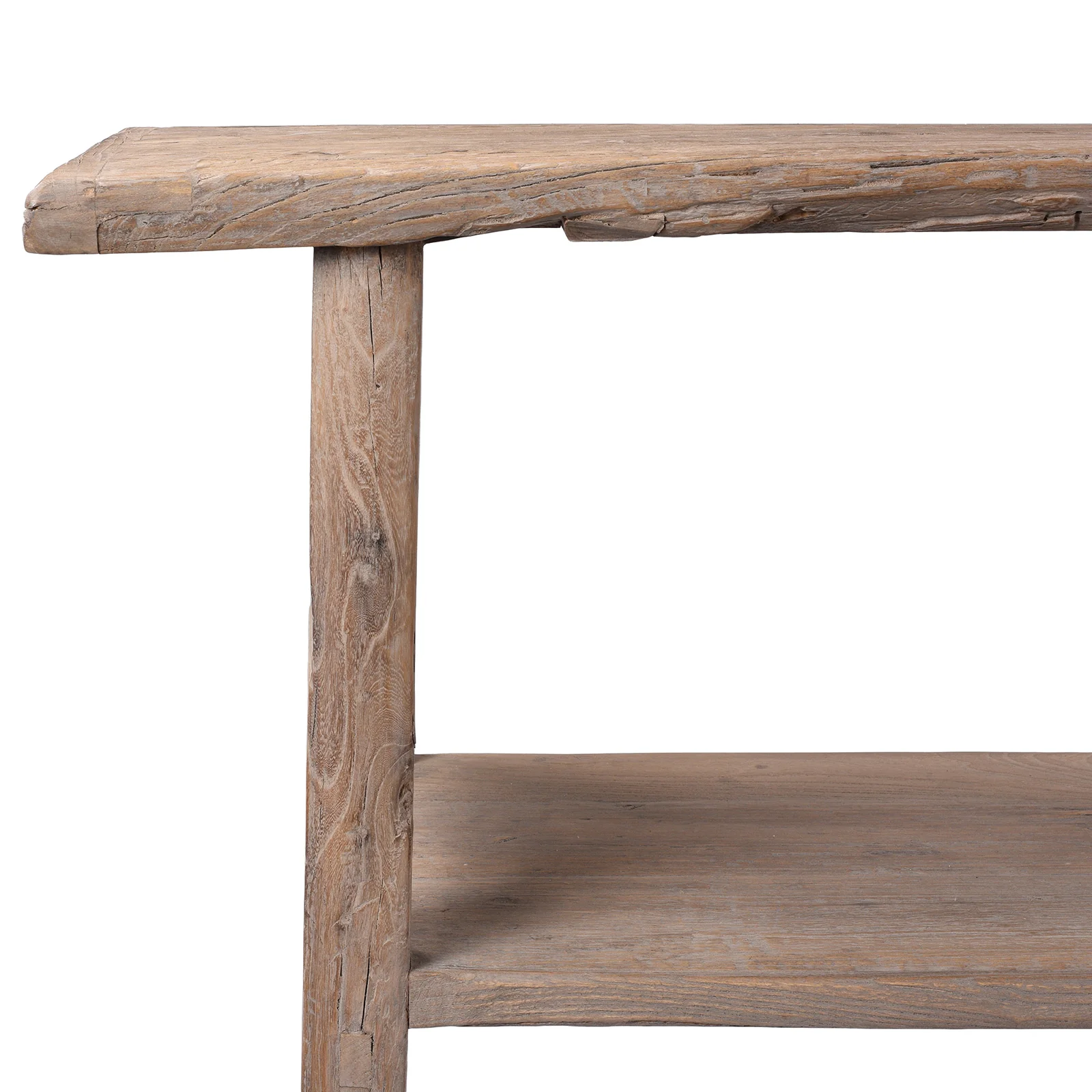 Rustic Elm Farmhouse Console Table - Image 4