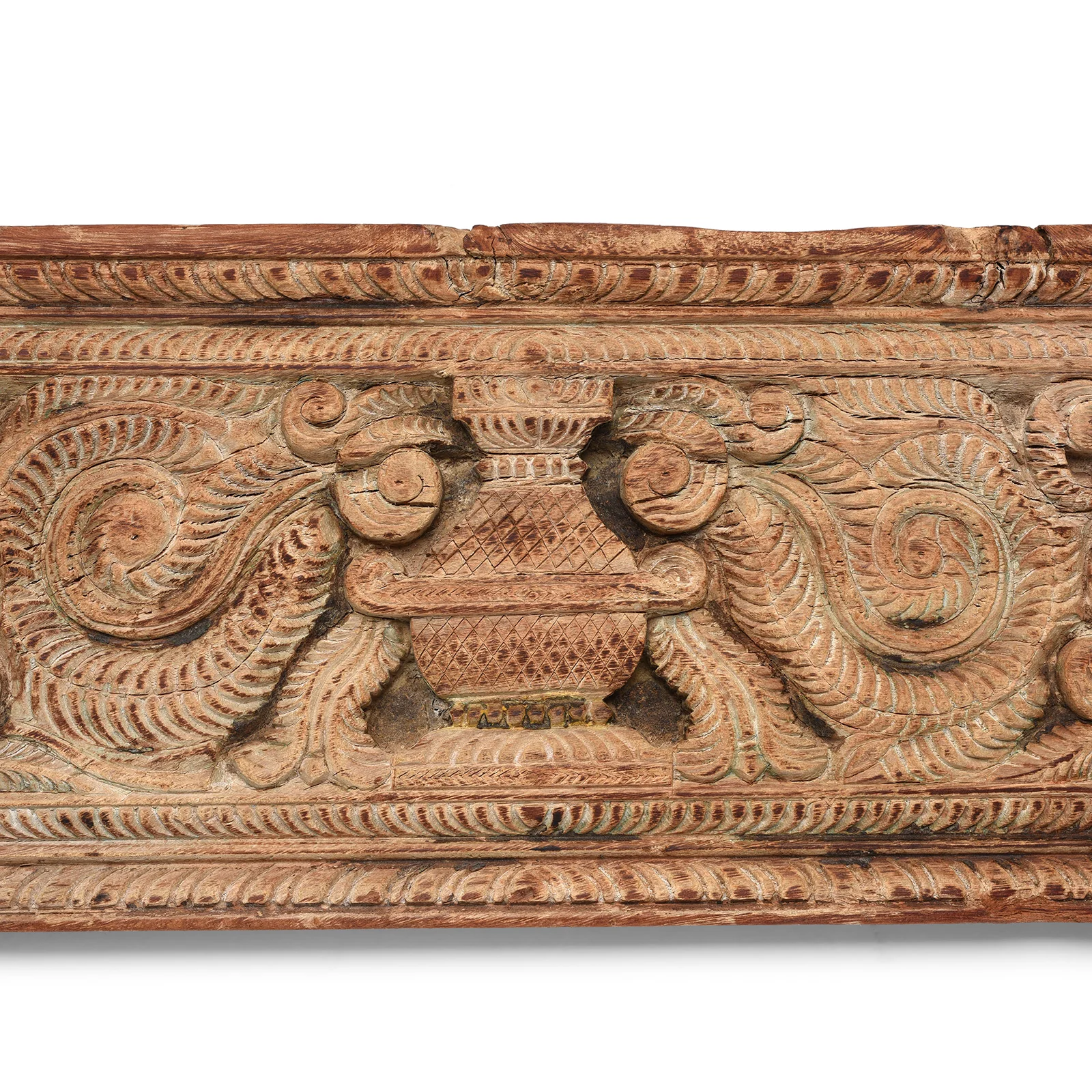 Bleached Teak Peacock Panel - 19th Century - Image 4