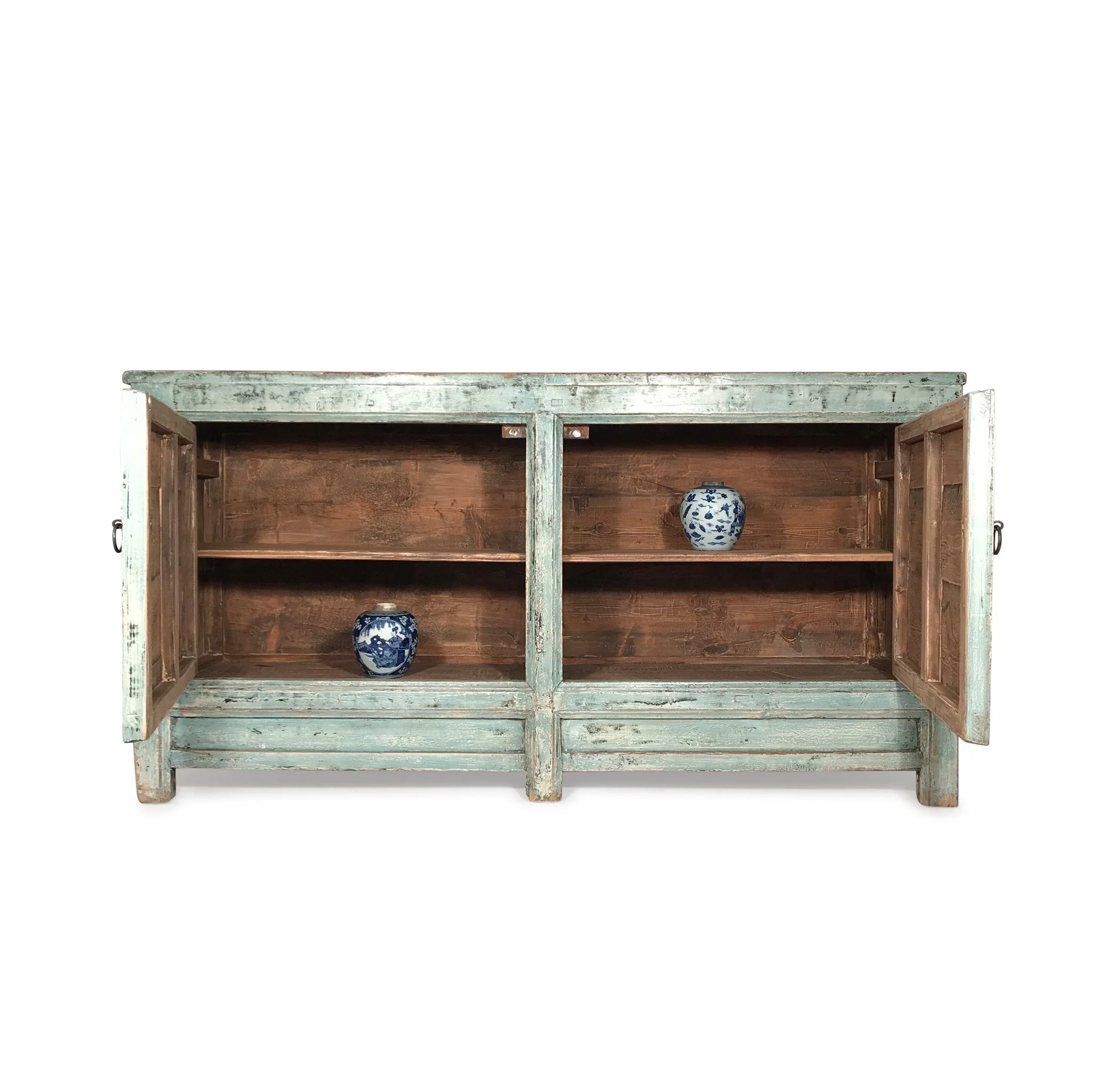 2 Door Painted Mongolian Sideboard - Ca 1920 - Image 3