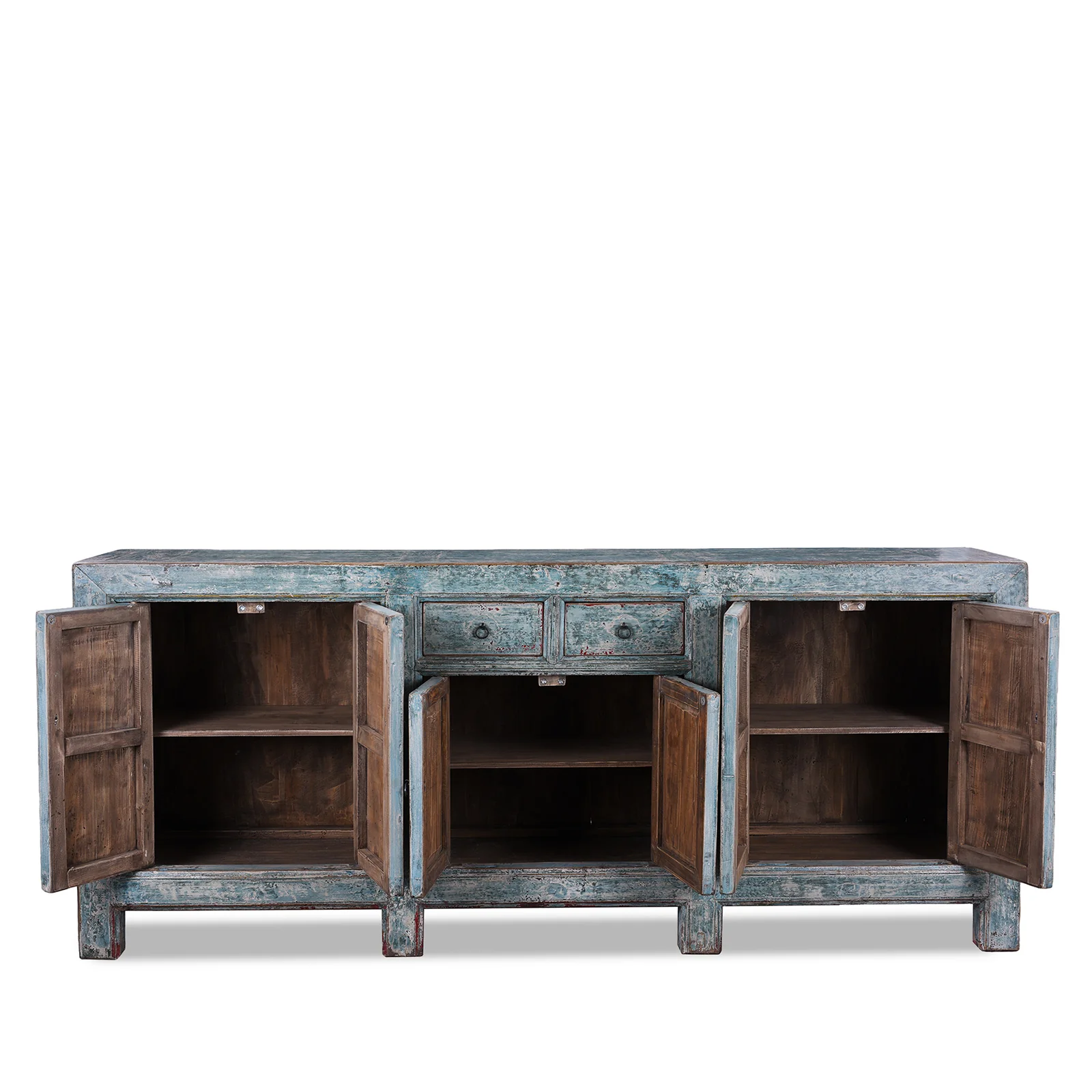 Blue Lacquered Mongolian Sideboard - Image 2