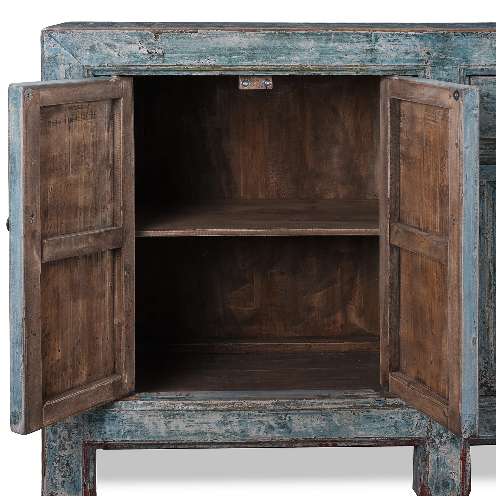Blue Lacquered Mongolian Sideboard - Image 3