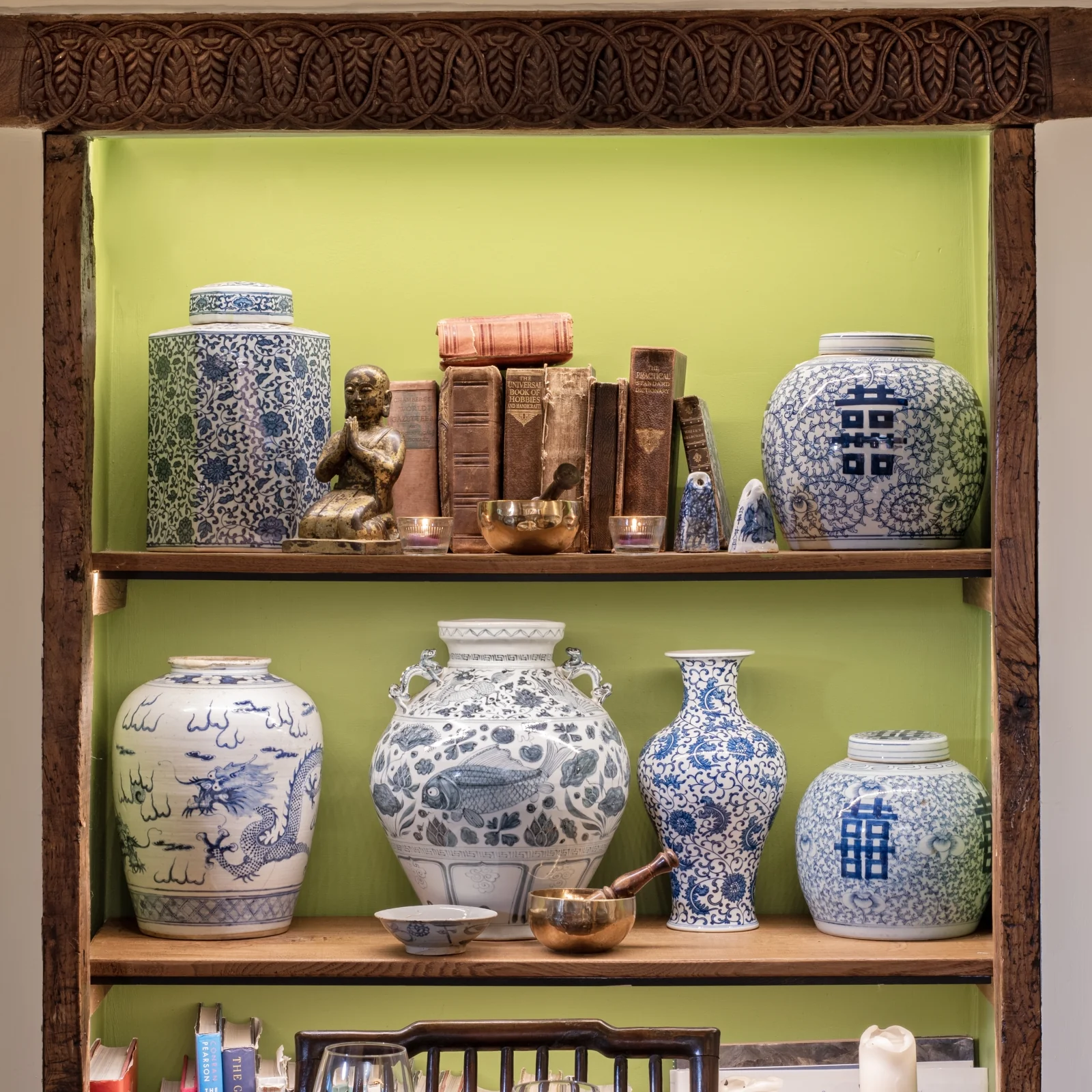 Blue & White Porcelain Ginger Jar - Double Happiness Design - Image 5