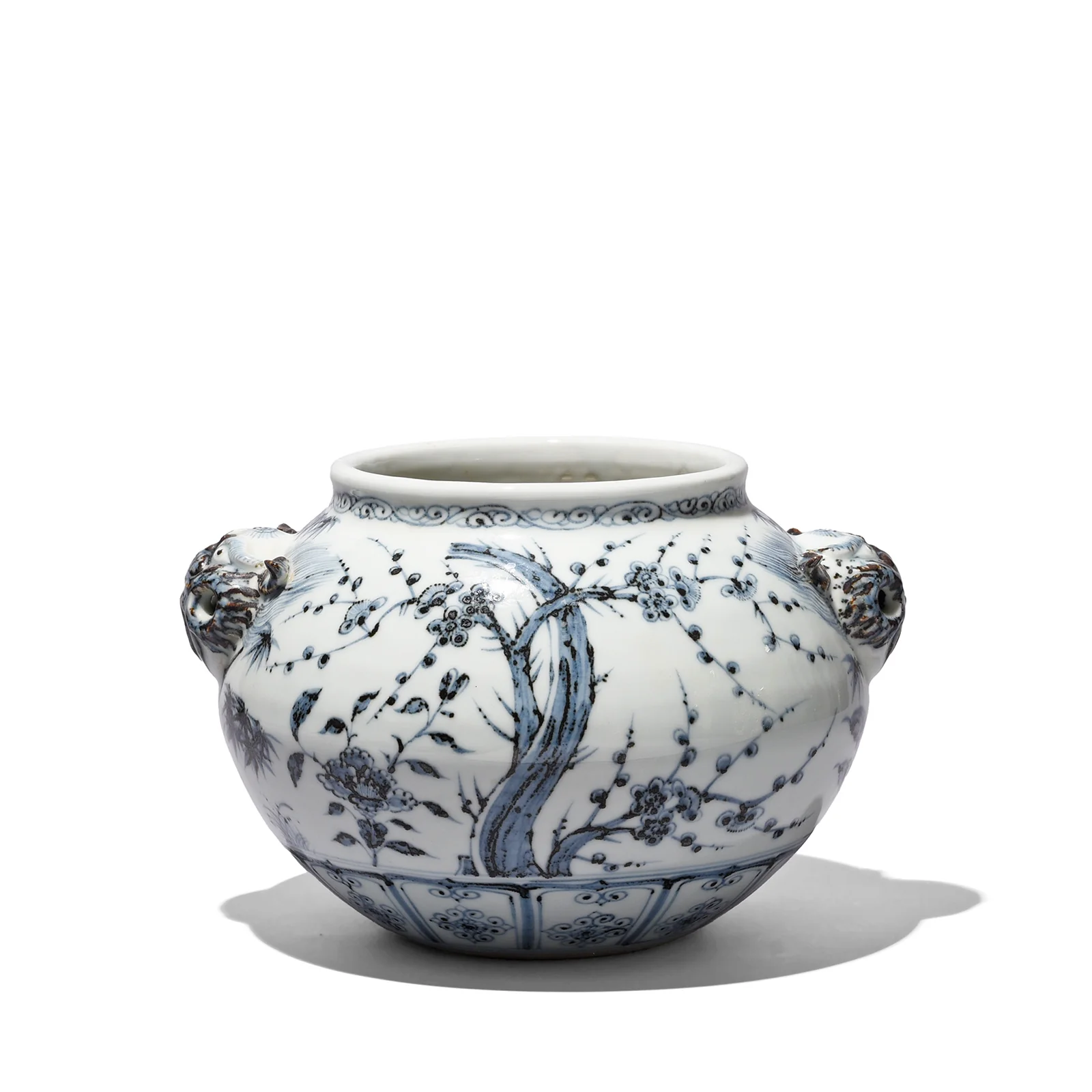 Blue & White Porcelain Jardinière - Image 2