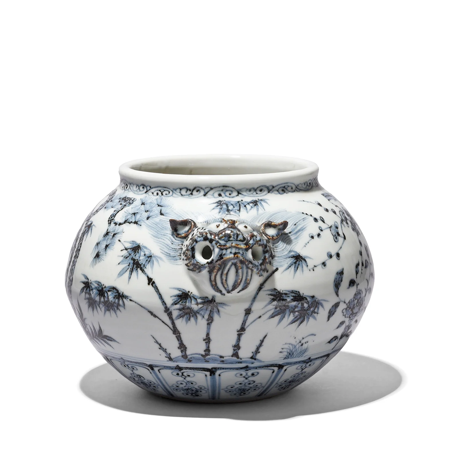 Blue & White Porcelain Jardinière - Image 3