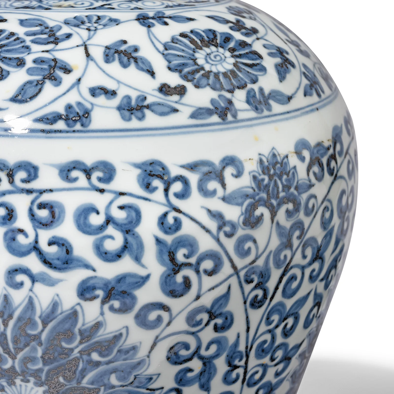 Blue & White Porcelain Meiping Vase - Chrysanthemum - Image 4