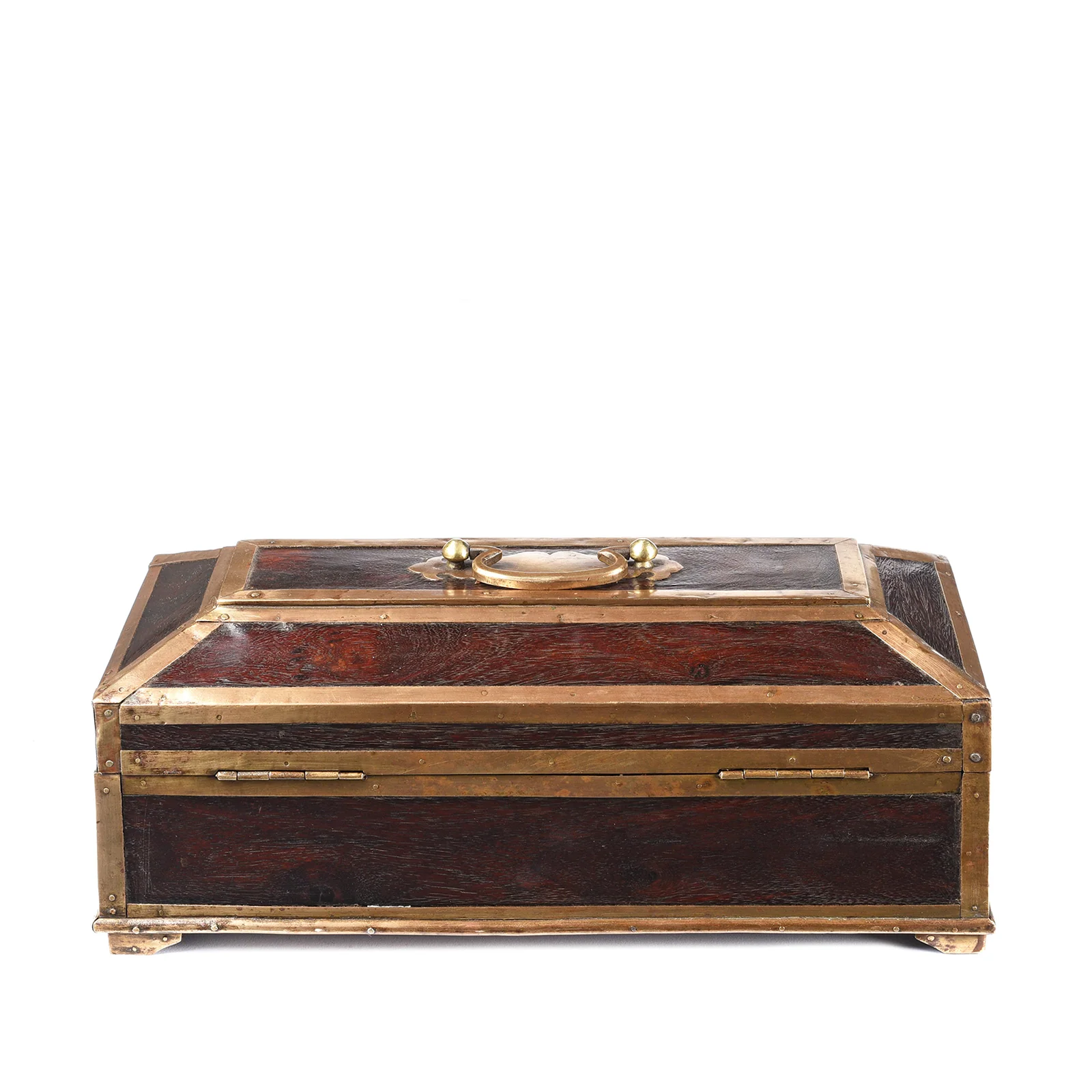 Brass Bound Jackfruit Pen Box From Andhra Pradesh - 19thC - Image 3