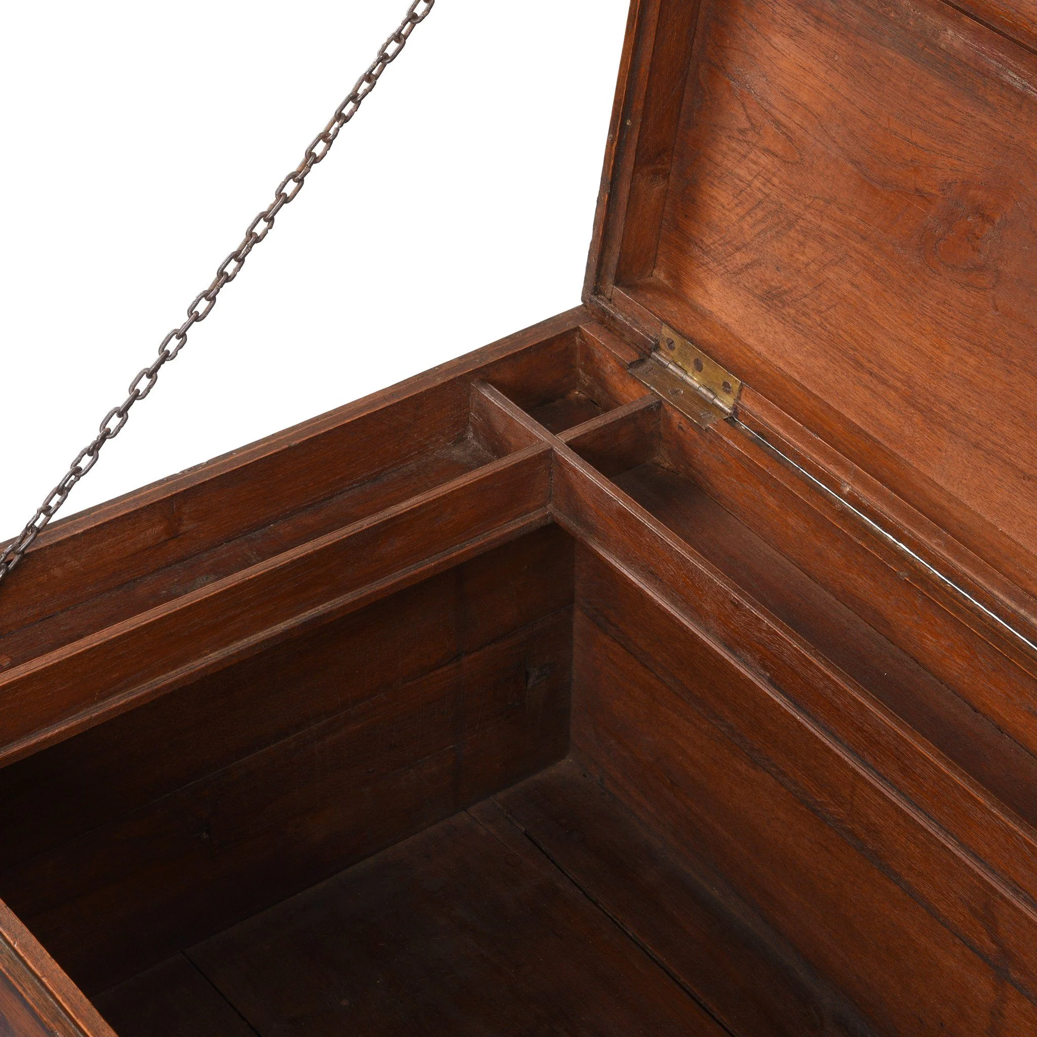 Brass Bound Indian Teak Military Chest - 19thC - Image 11