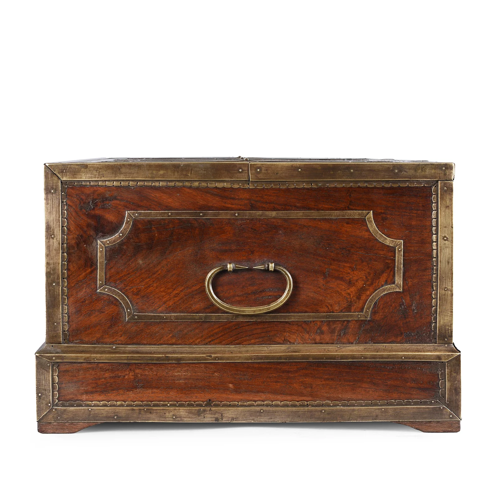 Brass Bound Rosewood Jewellery Box From Kerala - 18th Century - Image 4