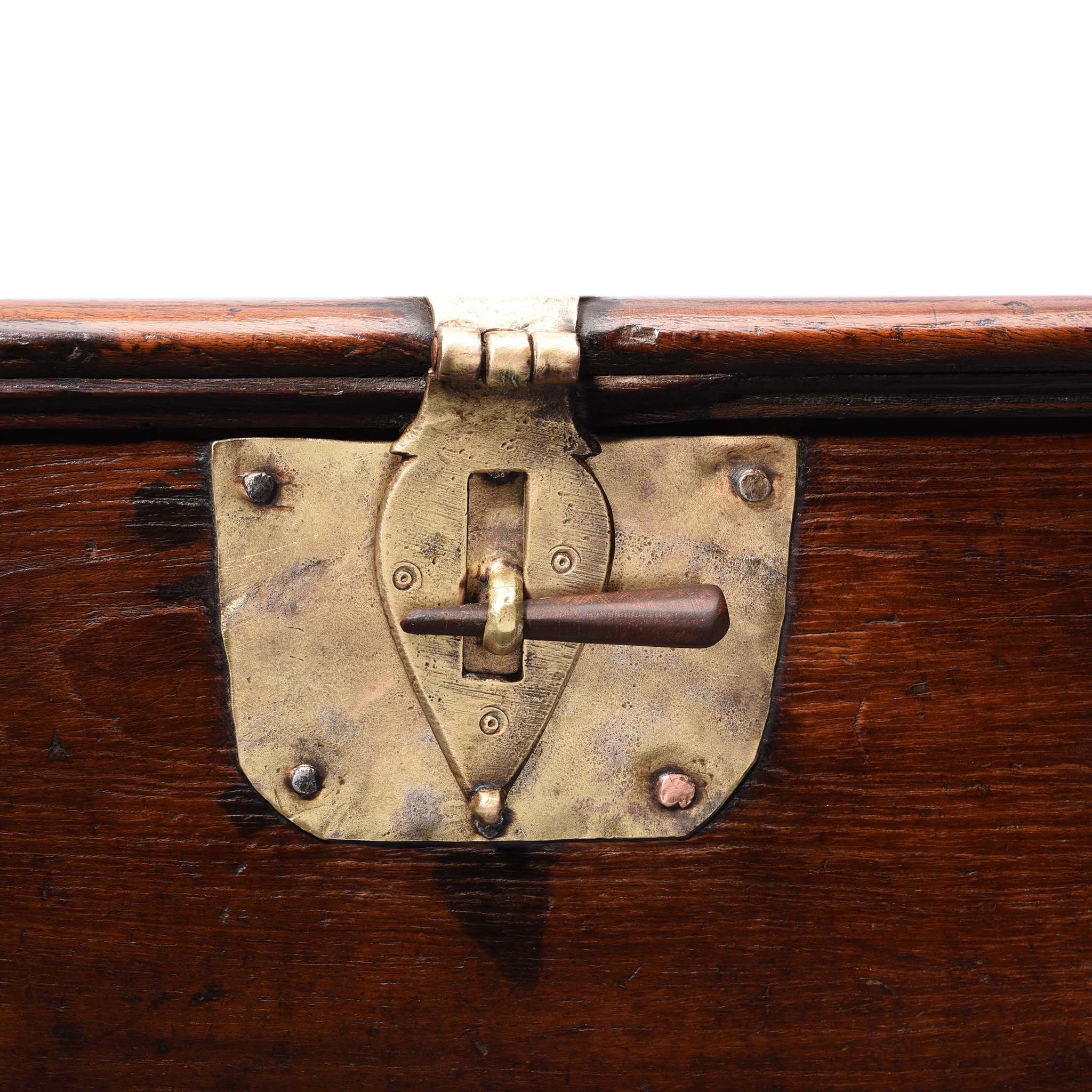 Brass Bound Teak Chest - 19thC - Image 4