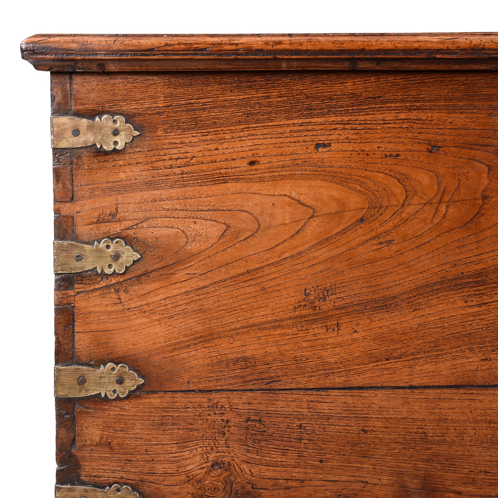 Brass Bound Teak Chest from Saurashtra - 19th Century - Image 7