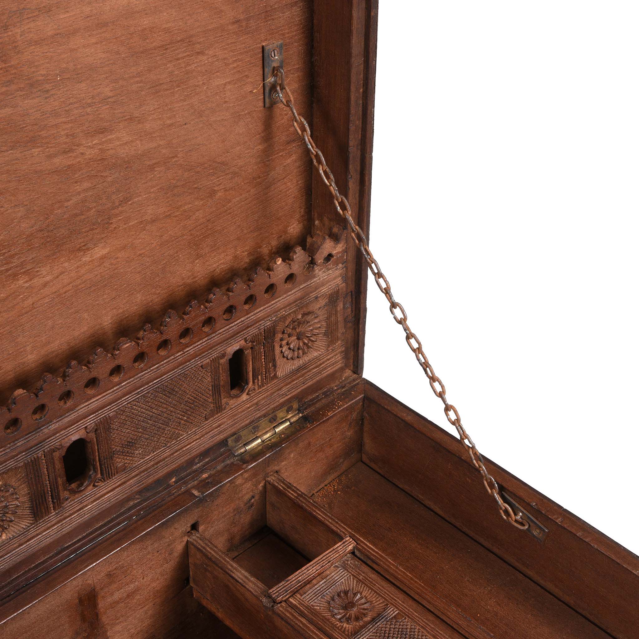 Brass Bound Indian Teak Military Chest -19thC - Image 11
