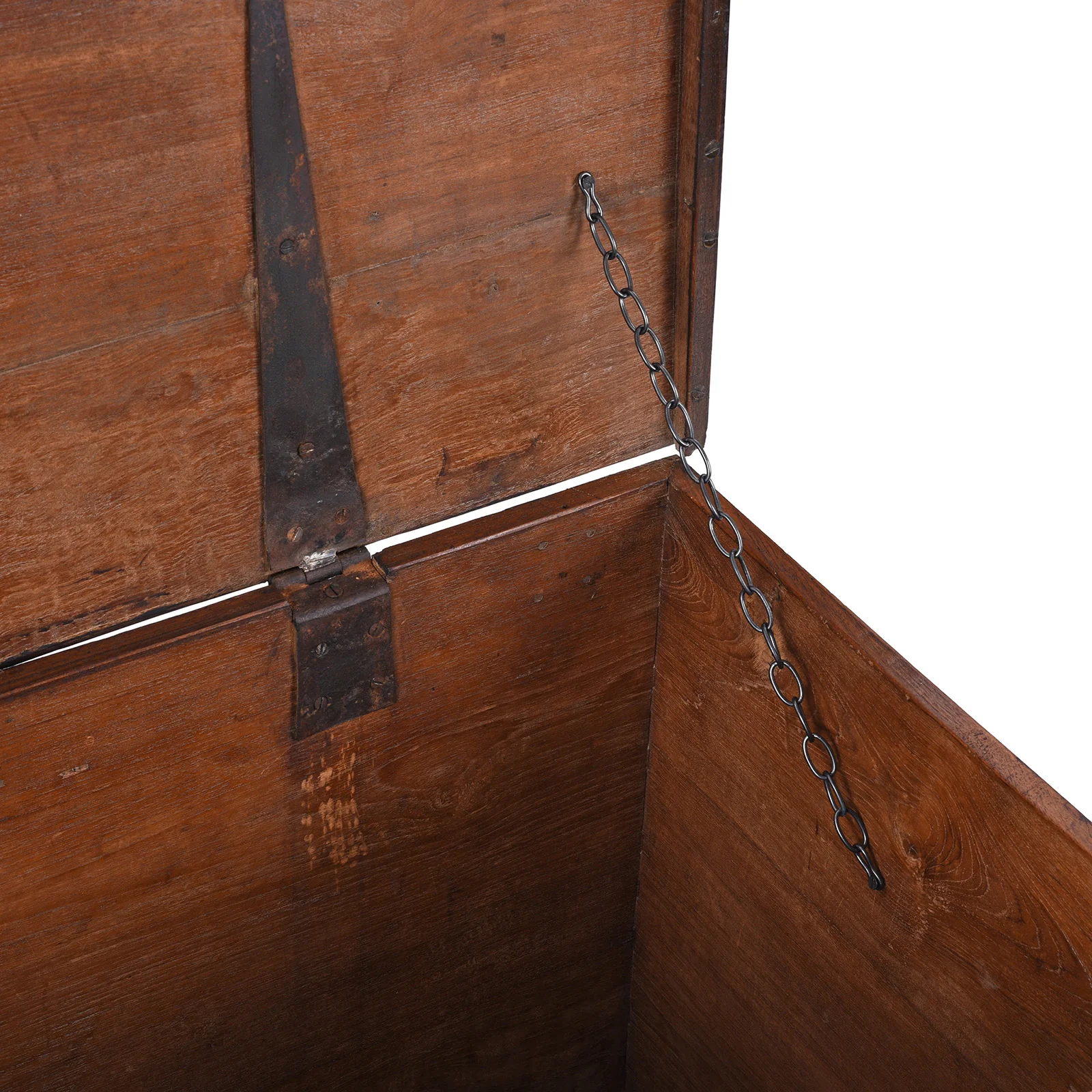 Brass Bound Teak Military Chest - 18th Century - Image 10