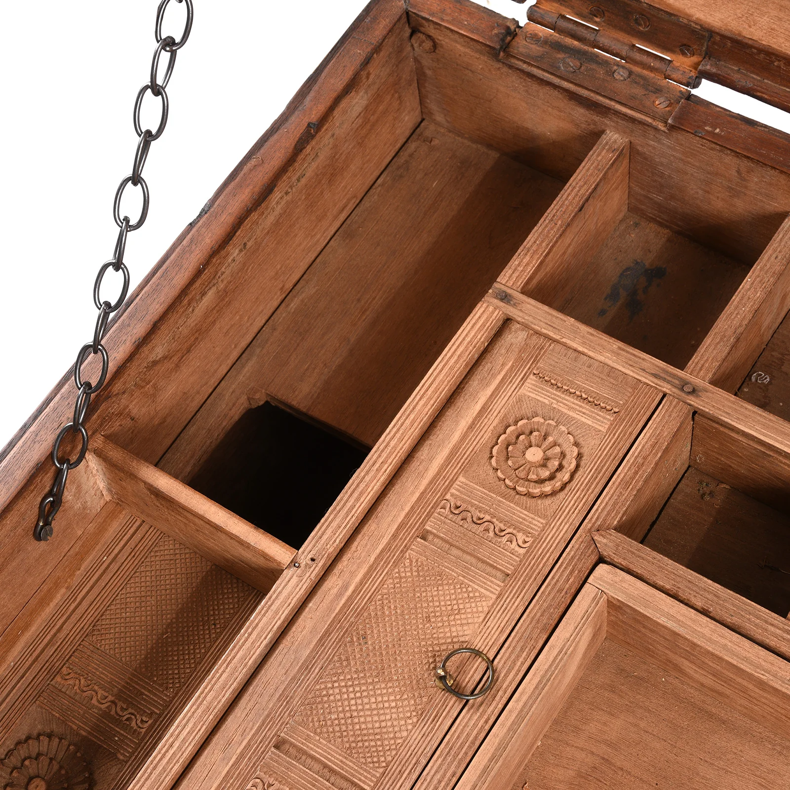 Brass Bound Teak Military Chest From Hyderabad -19th Century - Image 7
