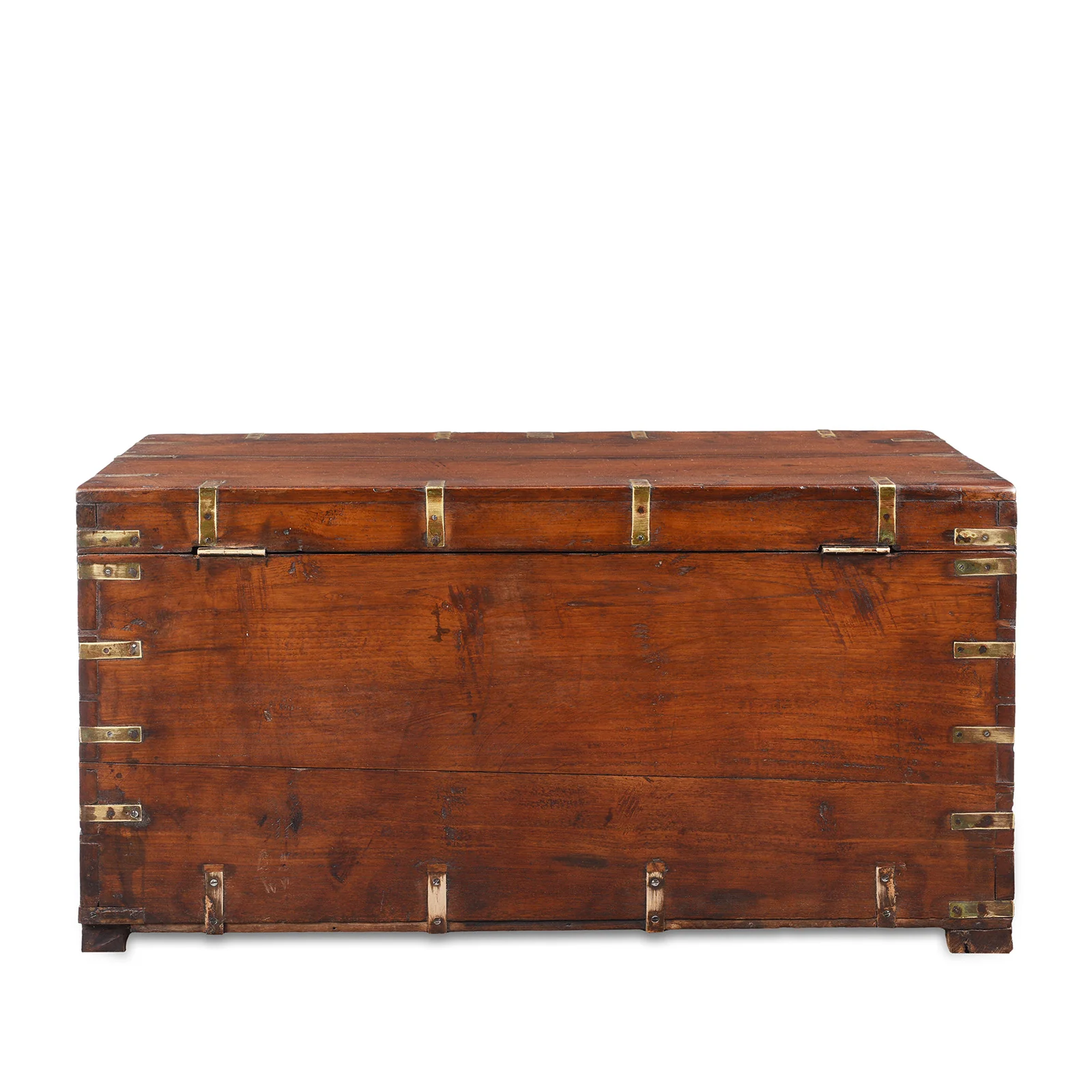 Brass Bound Indian Military Chest -19th Century - Image 12