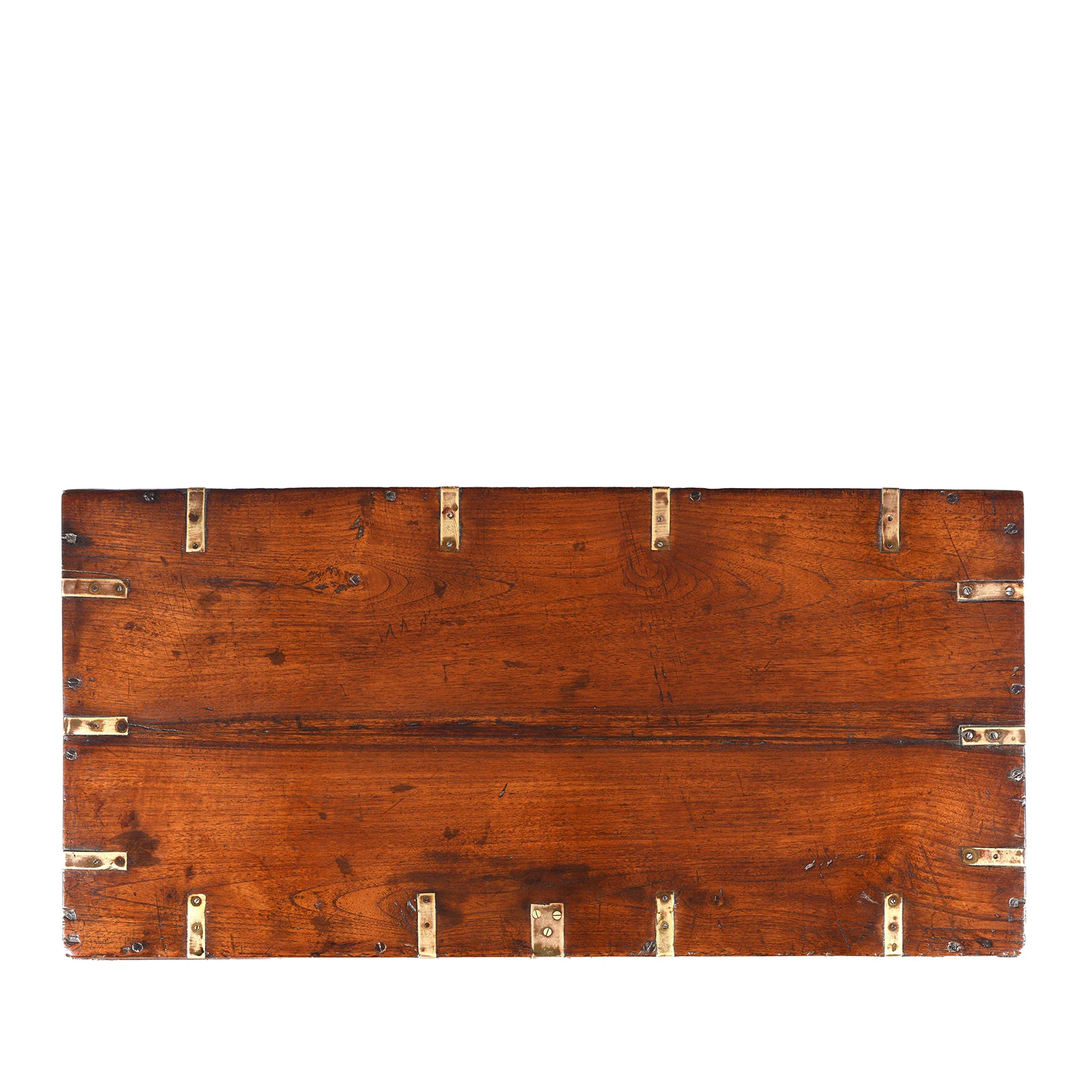 Brass Bound Indian Military Chest -19th Century - Image 5