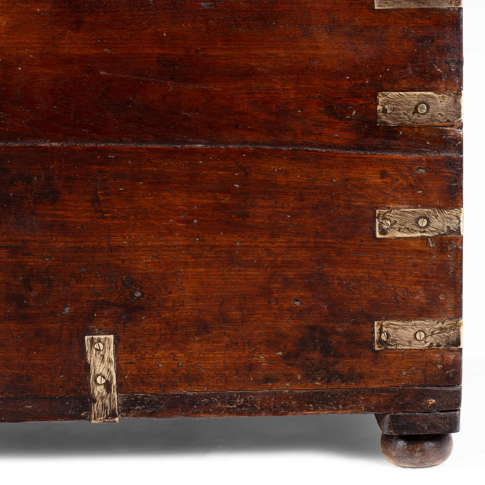Brass Bound Military Chest From Rajasthan - 19th Century - Image 7