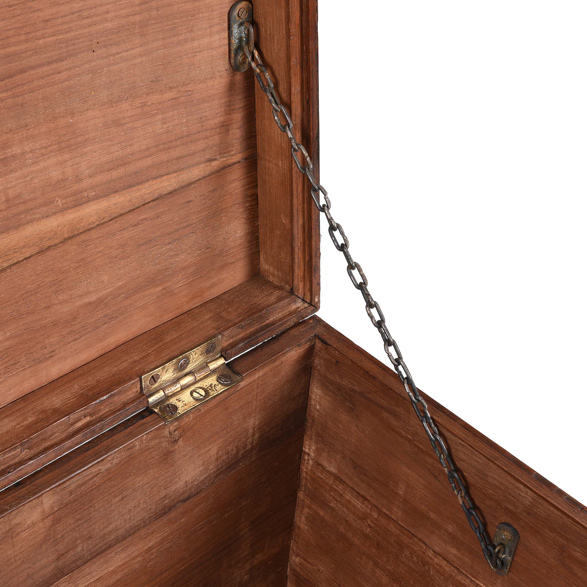 Brass Bound Teak Indian Military Chest From South India -19thC - Image 4