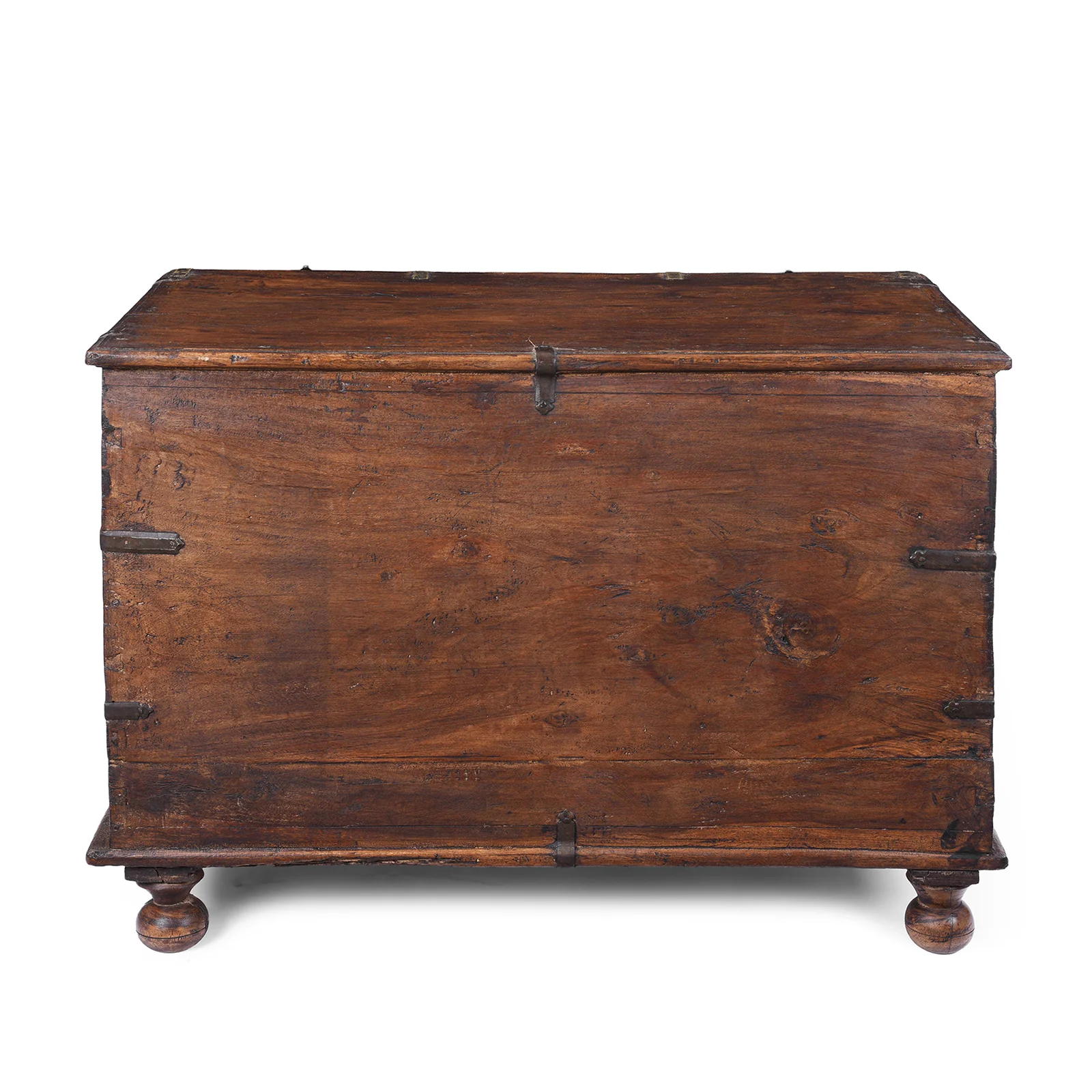 Brass Bound Teak Military Chest Of Drawers - 18th Century - Image 12