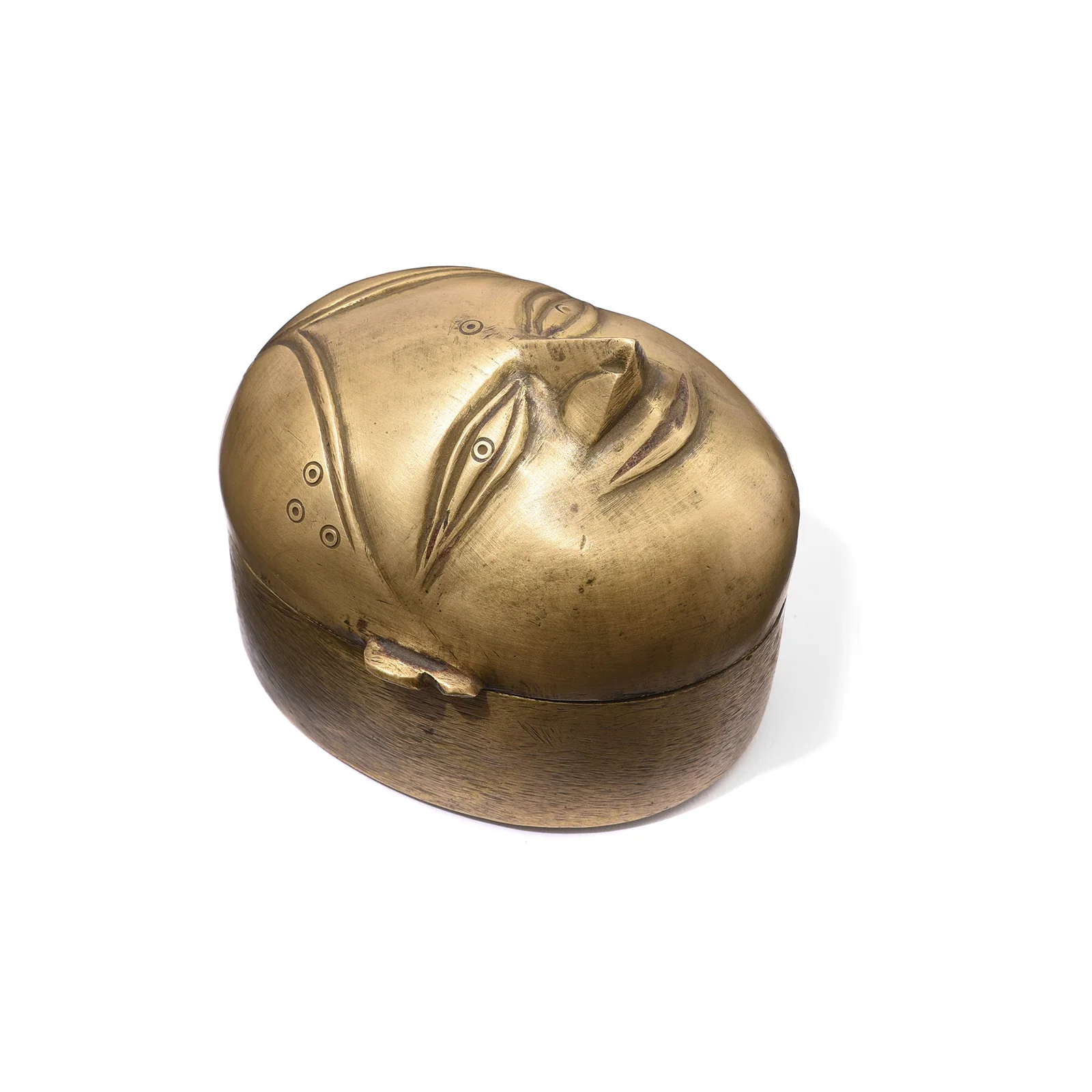Brass Gauri Head Pandan Box - Ca 1910 - Image 4