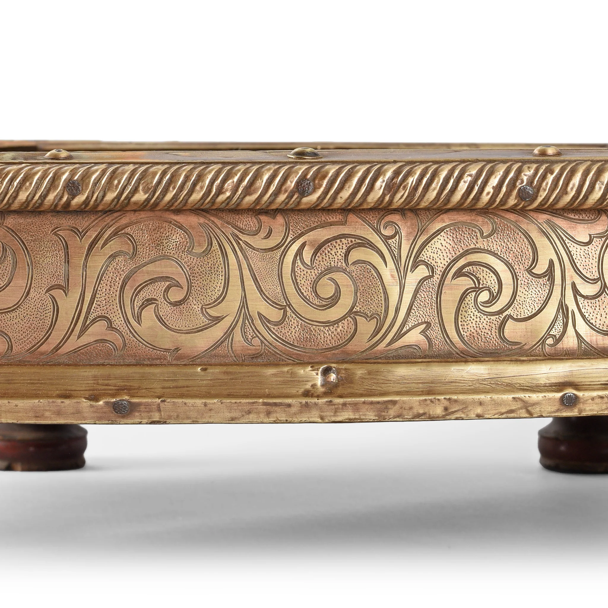 Brass Hexagonal Bajot Prayer Table From Shekhawati - 19th Century - Image 6