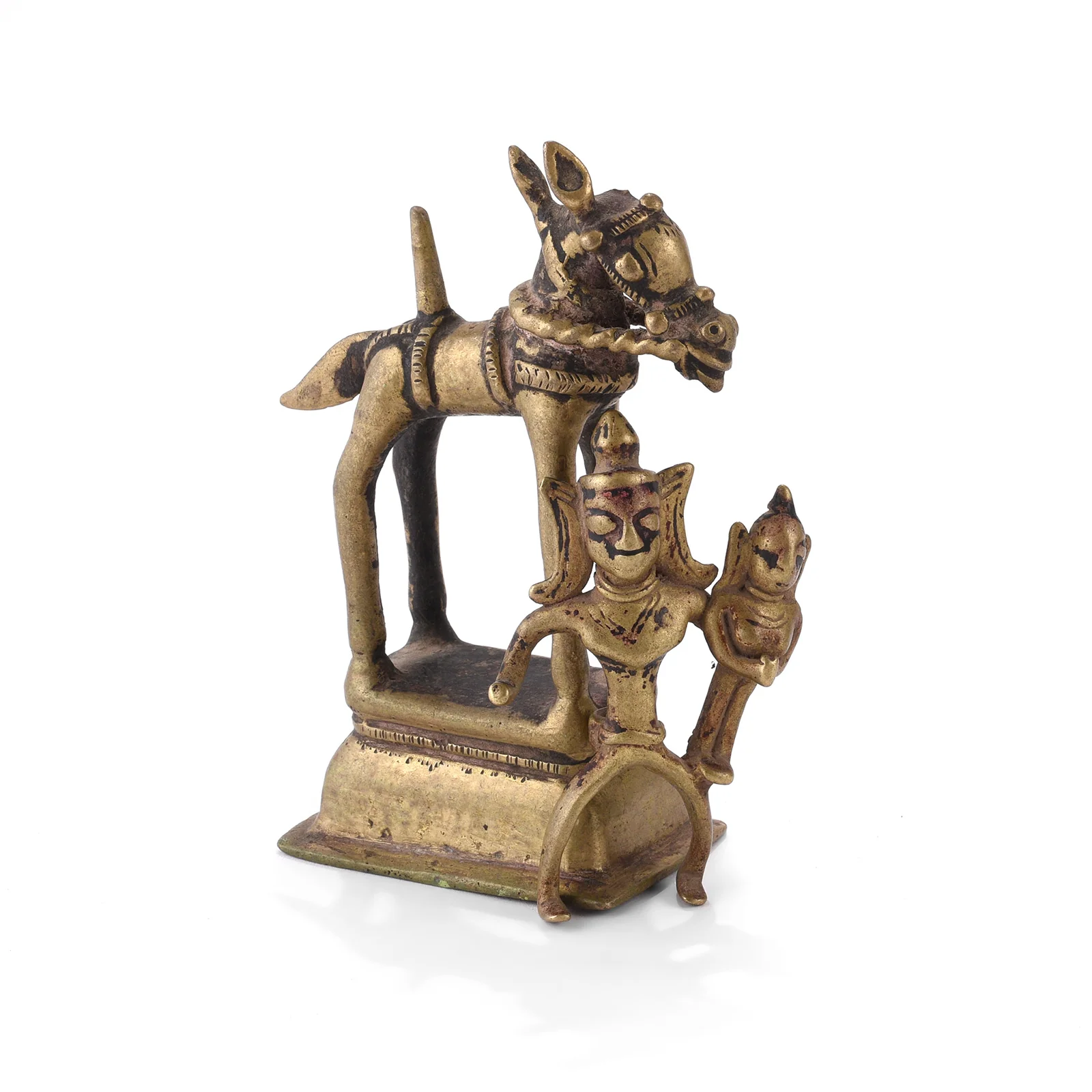 Brass Horse & Khandoba From The Deccan - 19th Century - Image 2