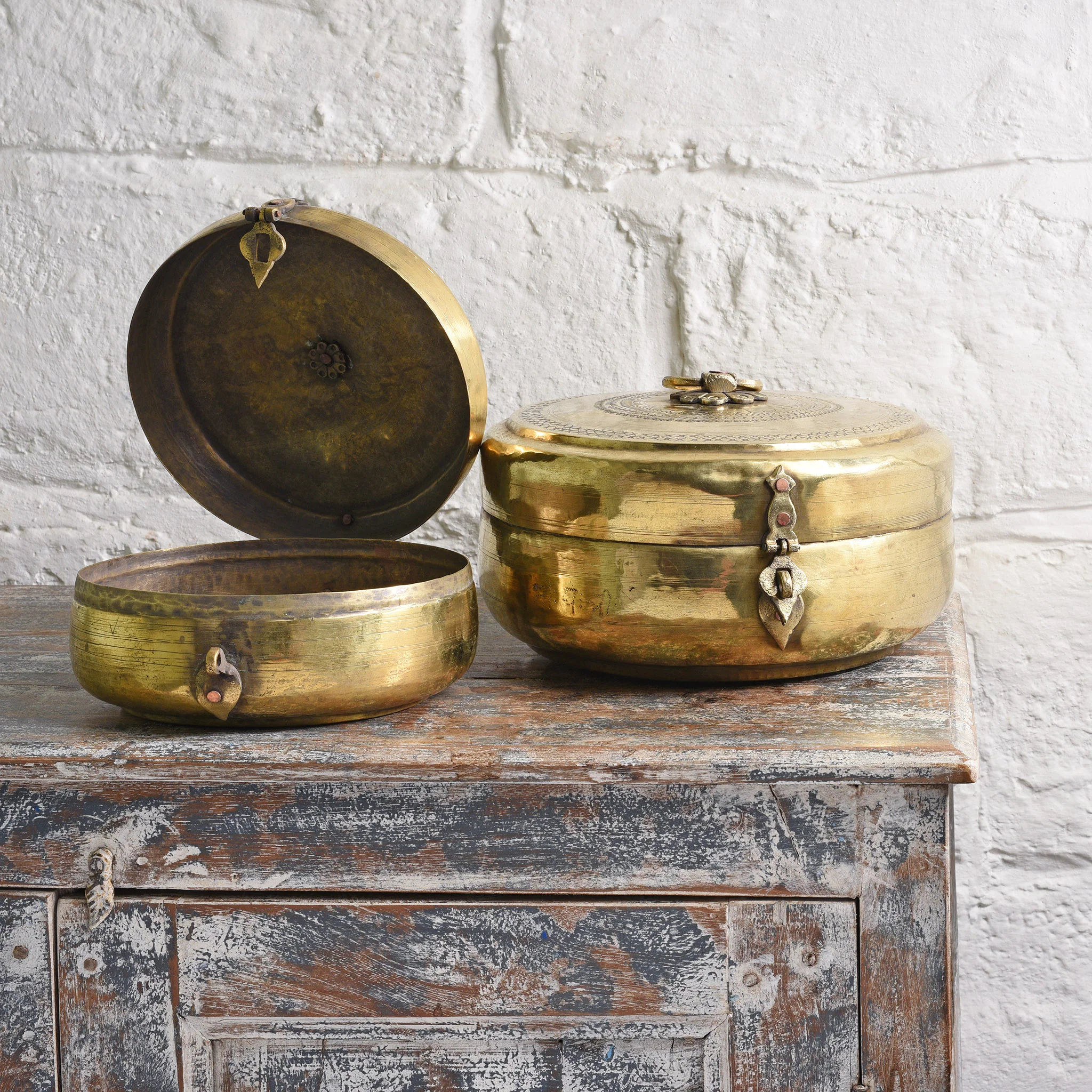 Brass Chapati Box - Ca 1900 - Image 2