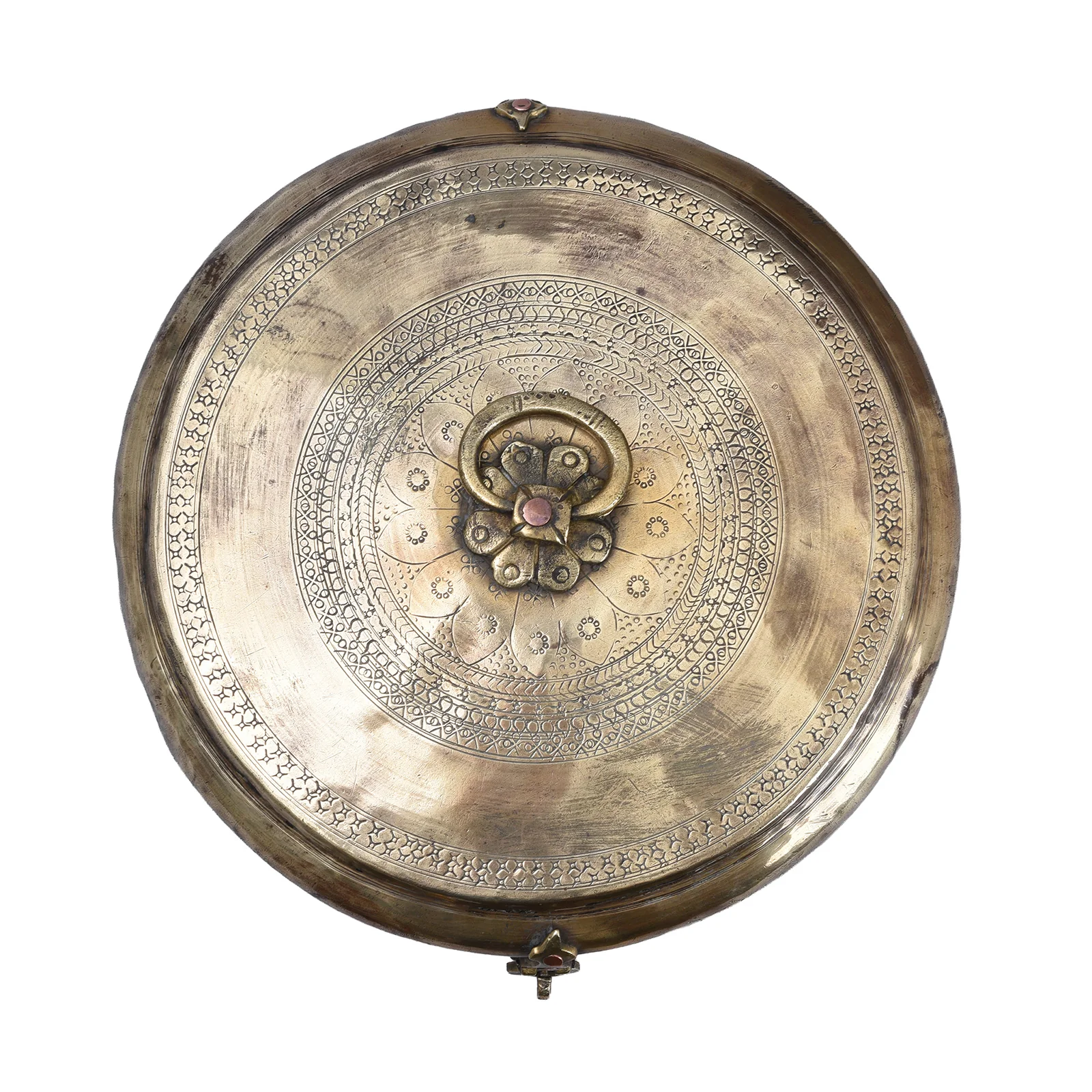 Brass Indian Chapati Box - Ca 1900 - Image 4