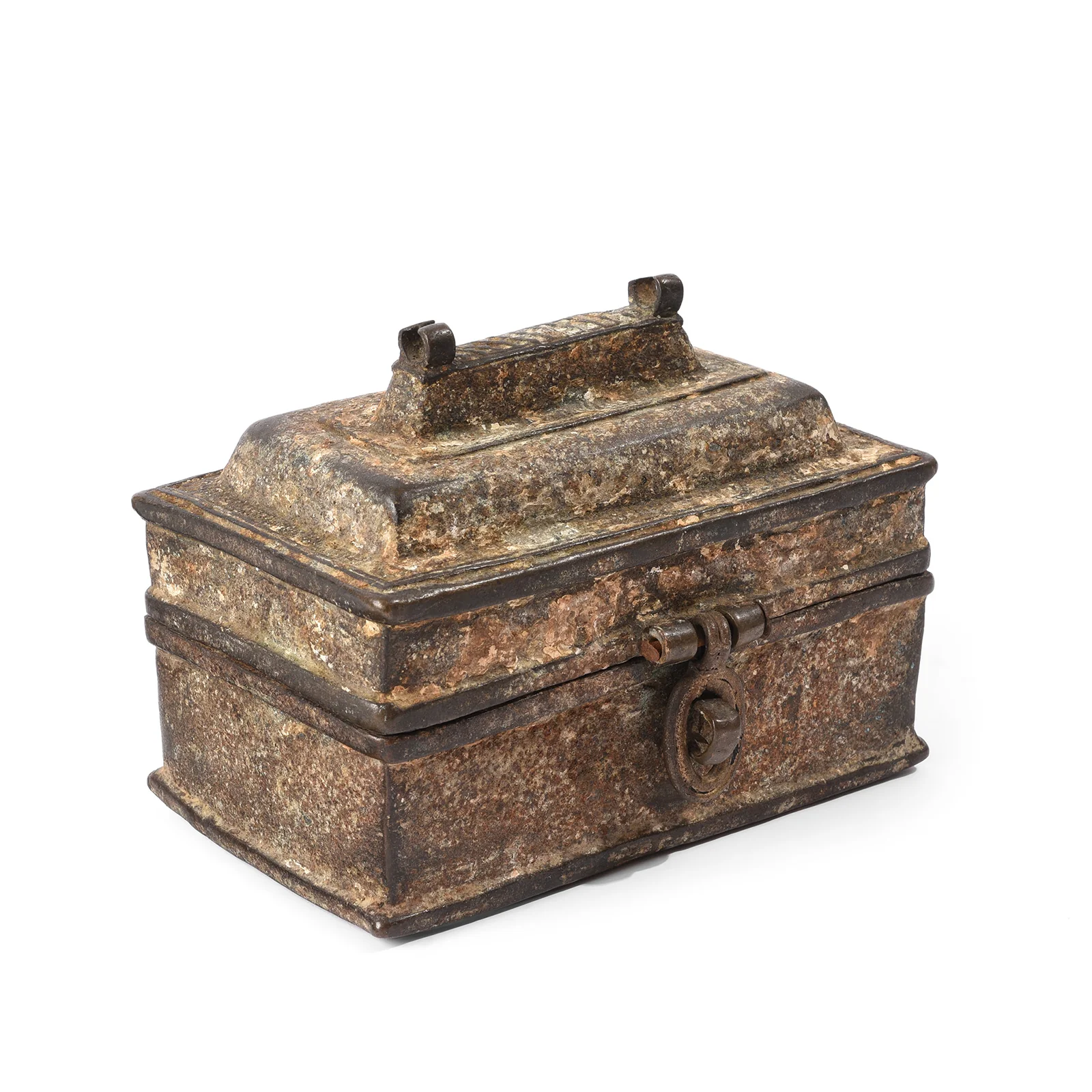 Bronze Money Box From Dhokra Tribal Region - 19th Century