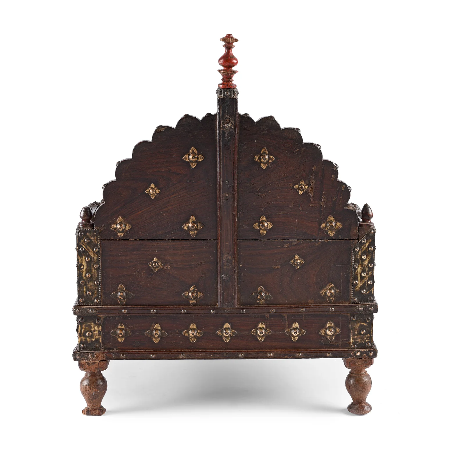 Brass & Rosewood Singhasan From Rann of Kutch - 19th Century - Image 5