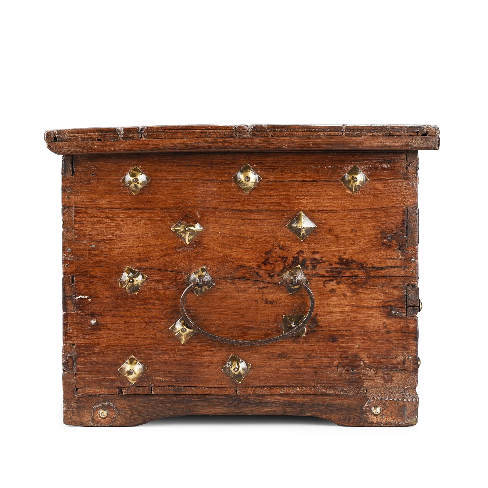 Brass Studded Rosewood Peacock Box From Saurashtra - 19th Century - Image 8