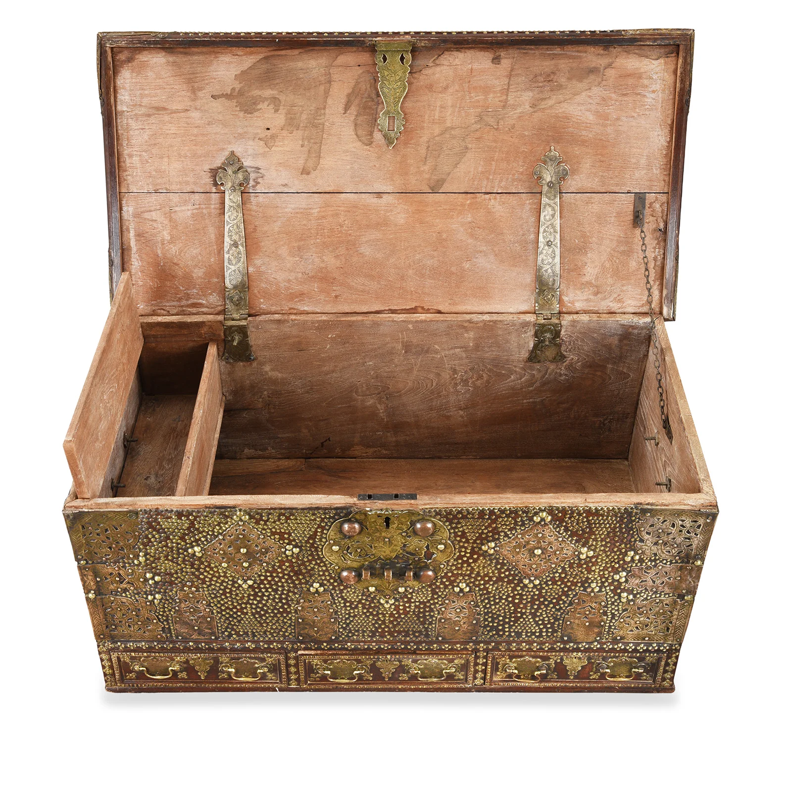 Brass Studded Zanzibar Chest From Surat - Early 19th Century - Image 6