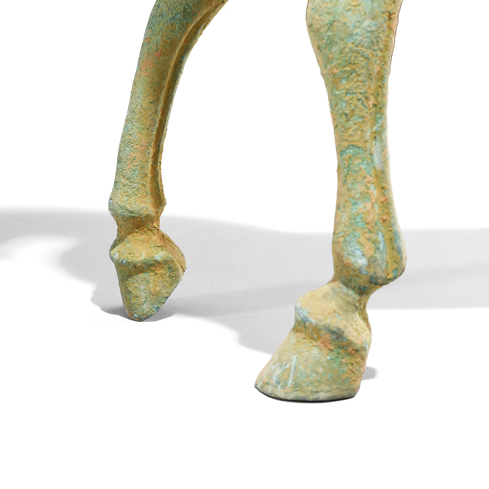Verdigris Bronze Han Style Horse Statue - Image 8