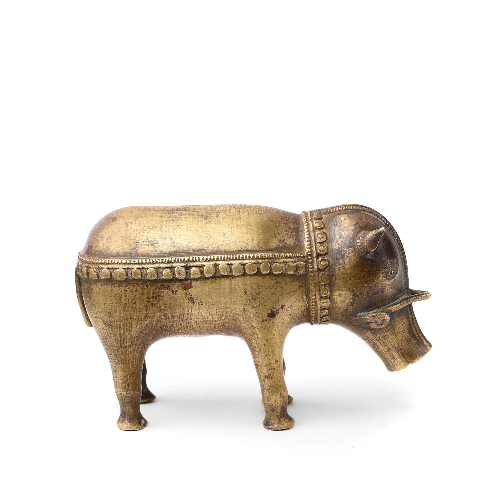 Brass Bhuta Figure Of Panjurli Boar - Late 19th Century - Image 4