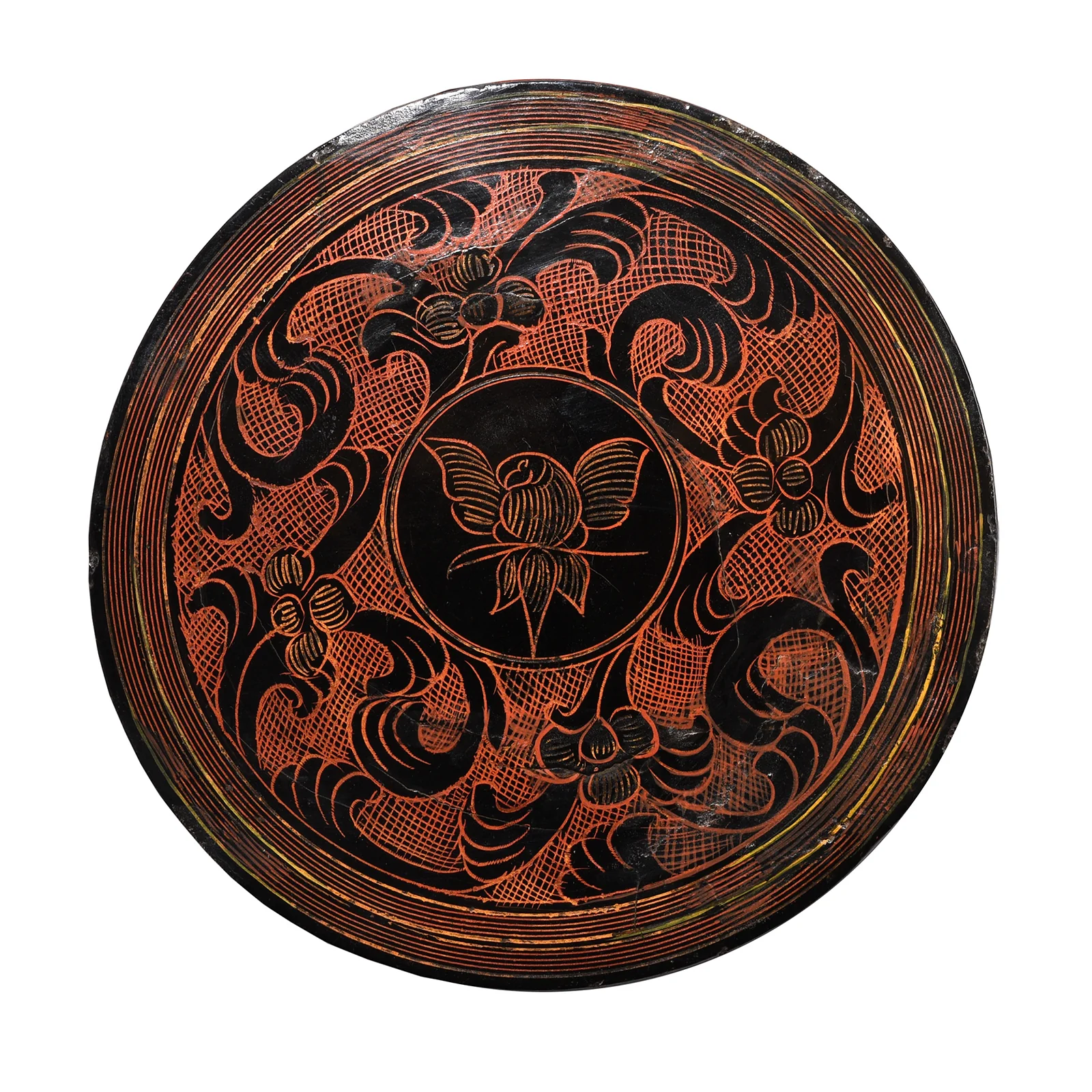 Burmese Black Lacquered Betel Box - Ca 1920 - Image 3