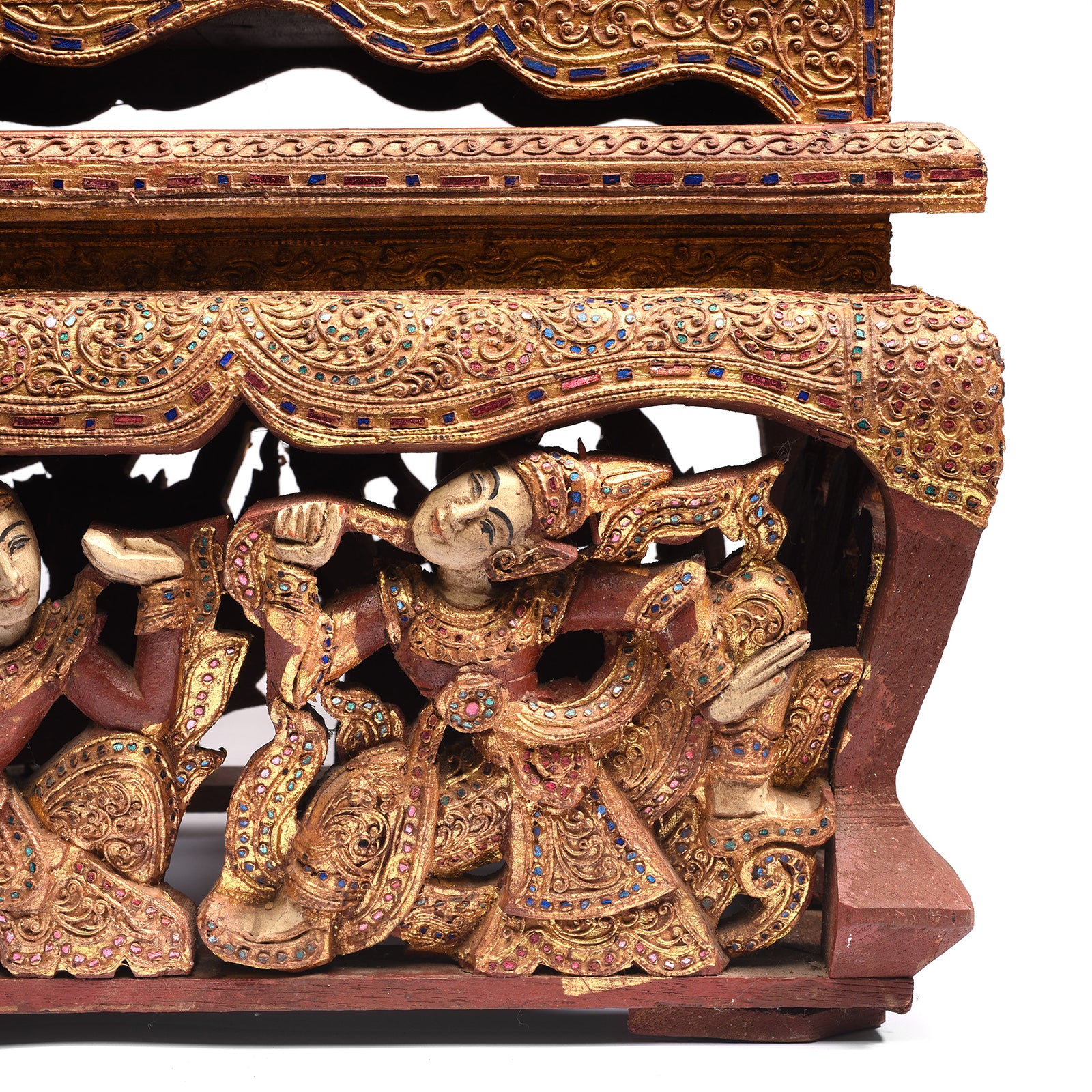 Gilt Wooden Burmese Manuscript Box - Mid 20th Century - Image 9