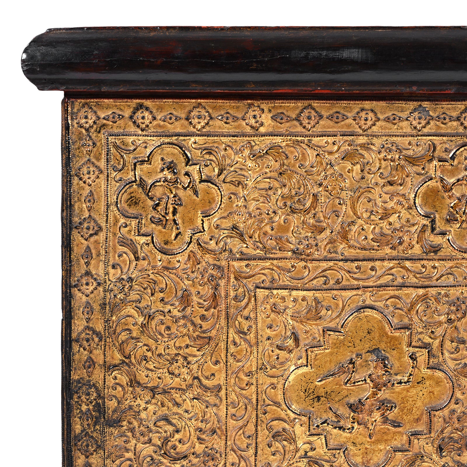 Gilt Burmese Sadaik Manuscript Chest  - Ca 1900 - Image 2
