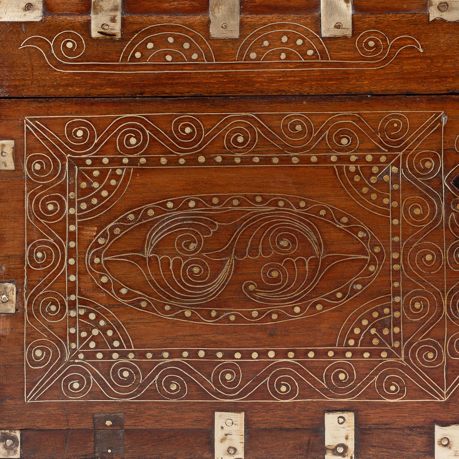 Brass Bound Mandalay Dowry Box From Burma - 1900 - Image 2