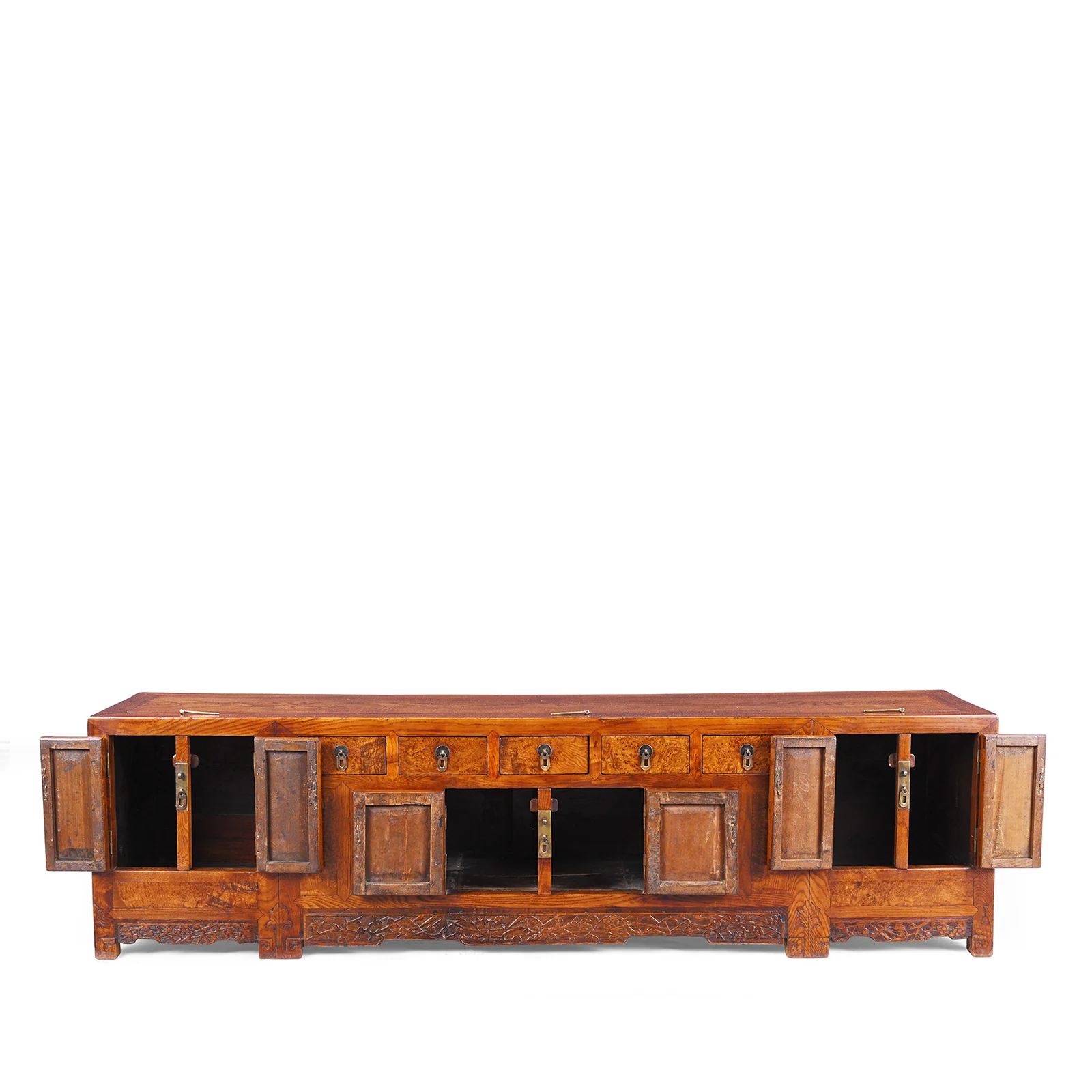 Kang Cabinet Made From Burr Elm - 19th Century - Image 4
