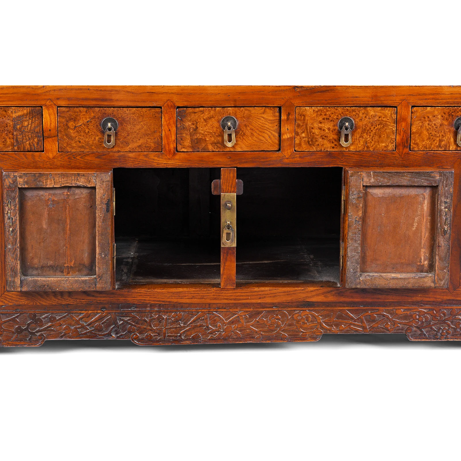 Kang Cabinet Made From Burr Elm - 19th Century - Image 5