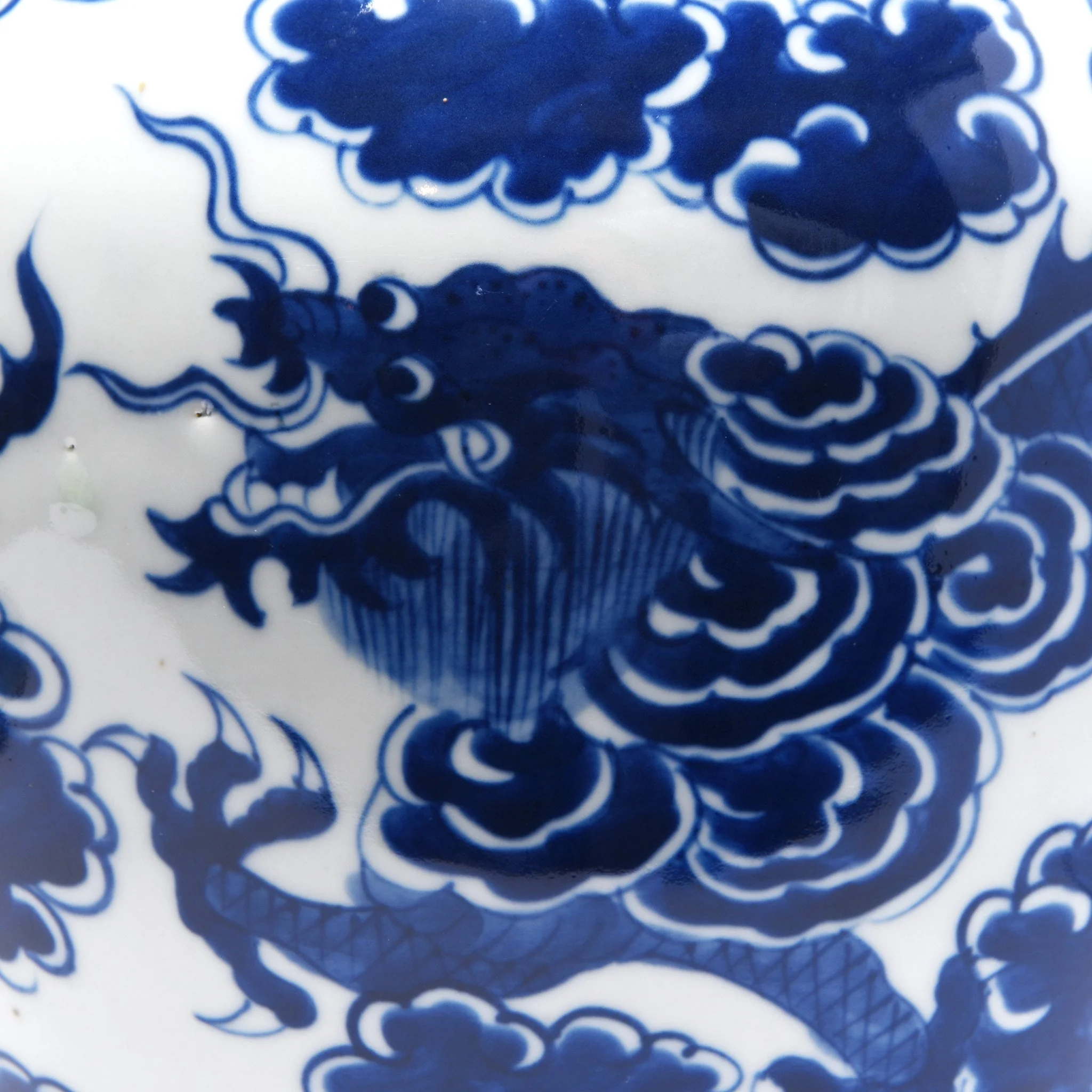Blue And White Porcelain Temple Jar And Cover - Image 4