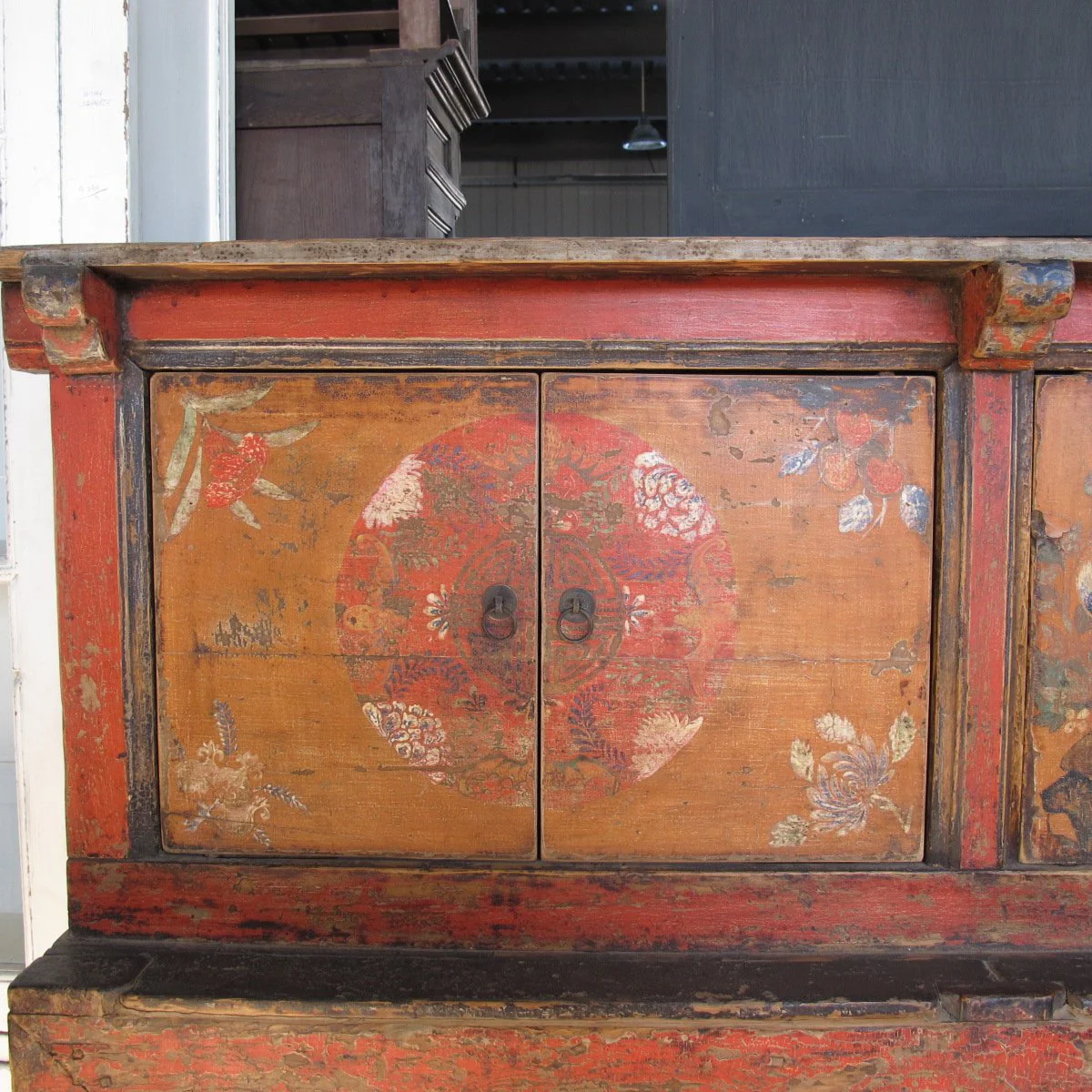 Painted Tibetan Cabinet from 19th century Qinghai - Image 2
