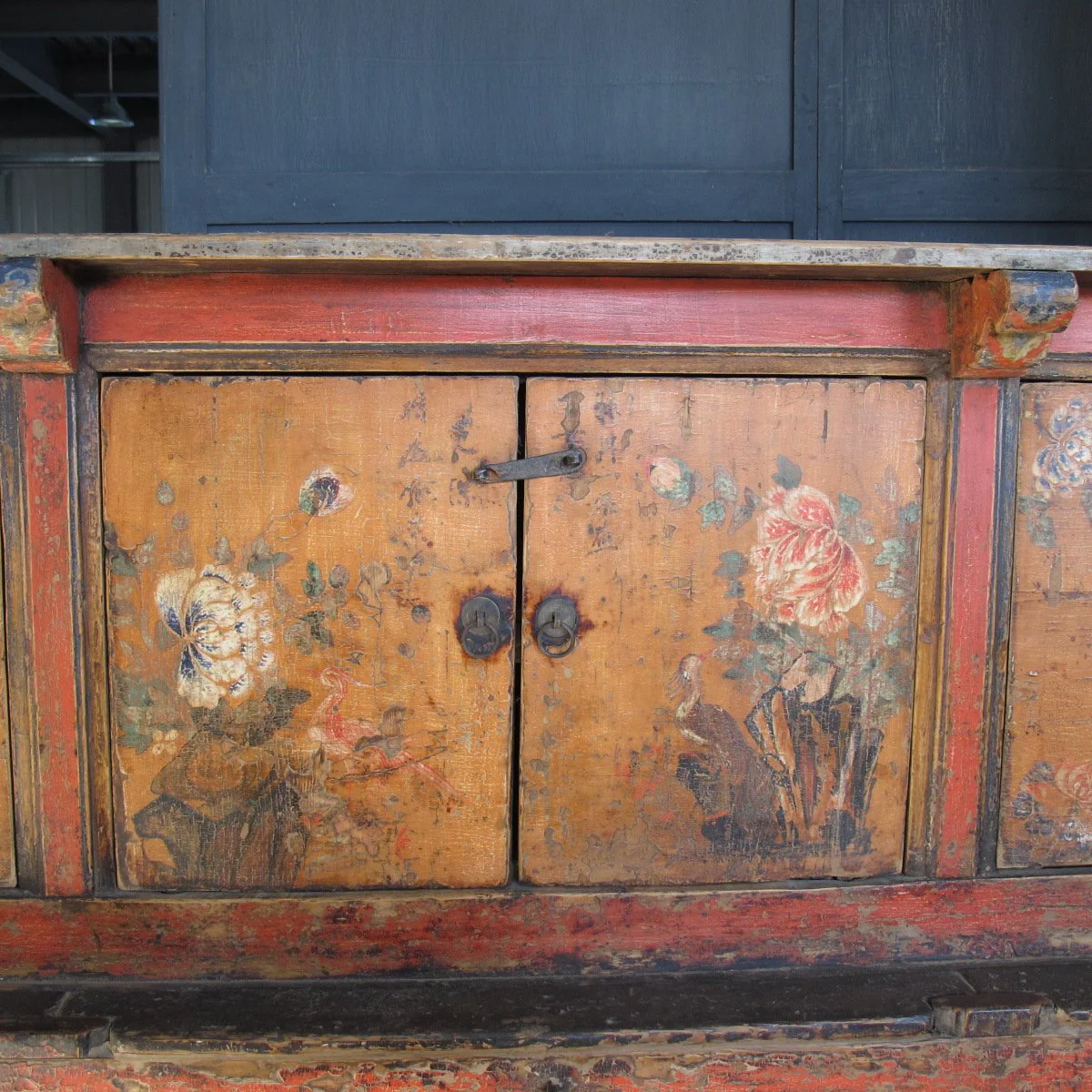 Painted Tibetan Cabinet from 19th century Qinghai - Image 3
