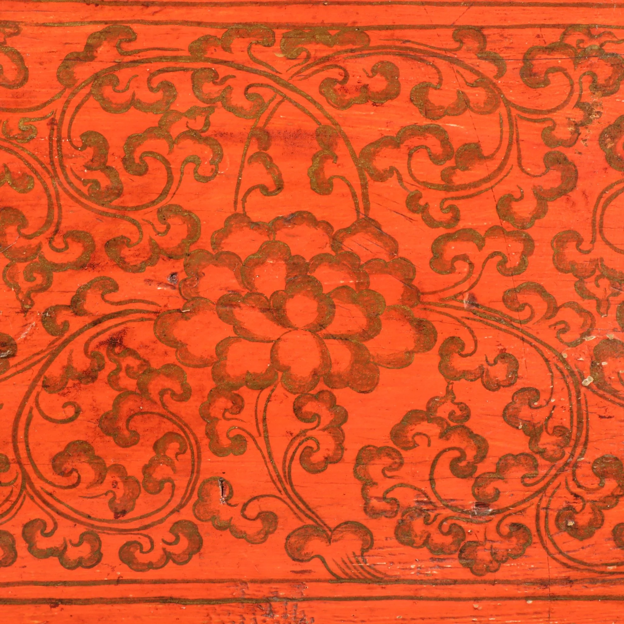 Tibetan Altar Cabinet with Original Painting - 19thC - Image 4
