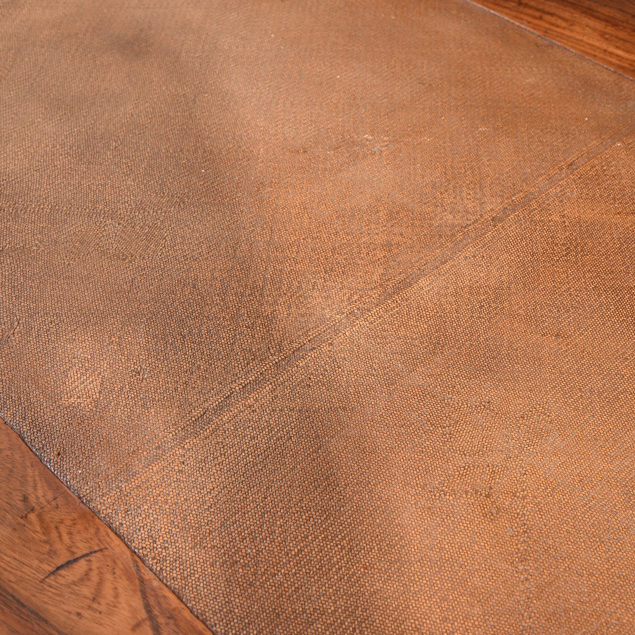 Red Elm Desk With Cane Top From Shanghai - 19thC - Image 5