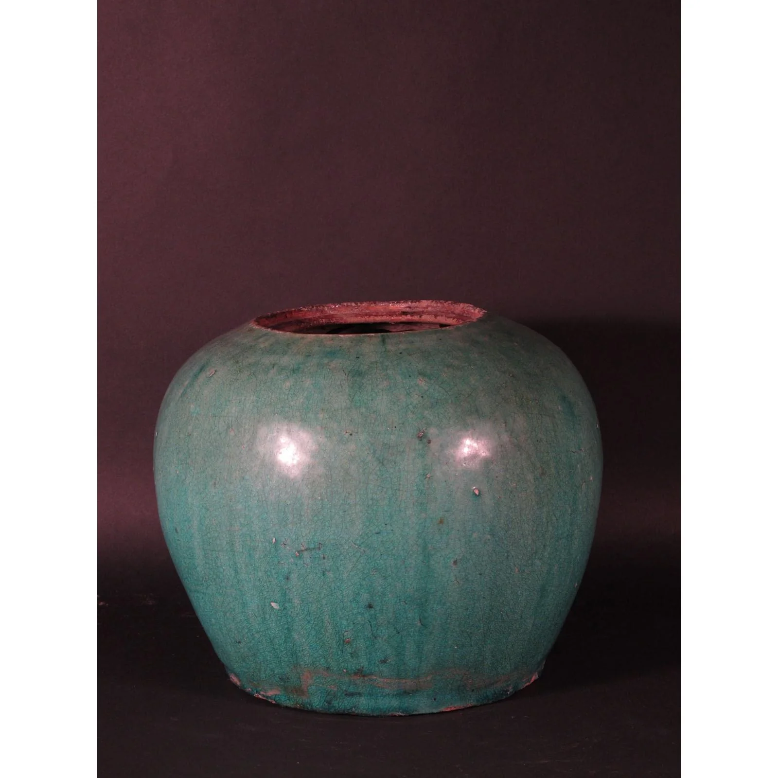 Green Glazed Rice Jar 80 - 100 Yrs Old - Image 3