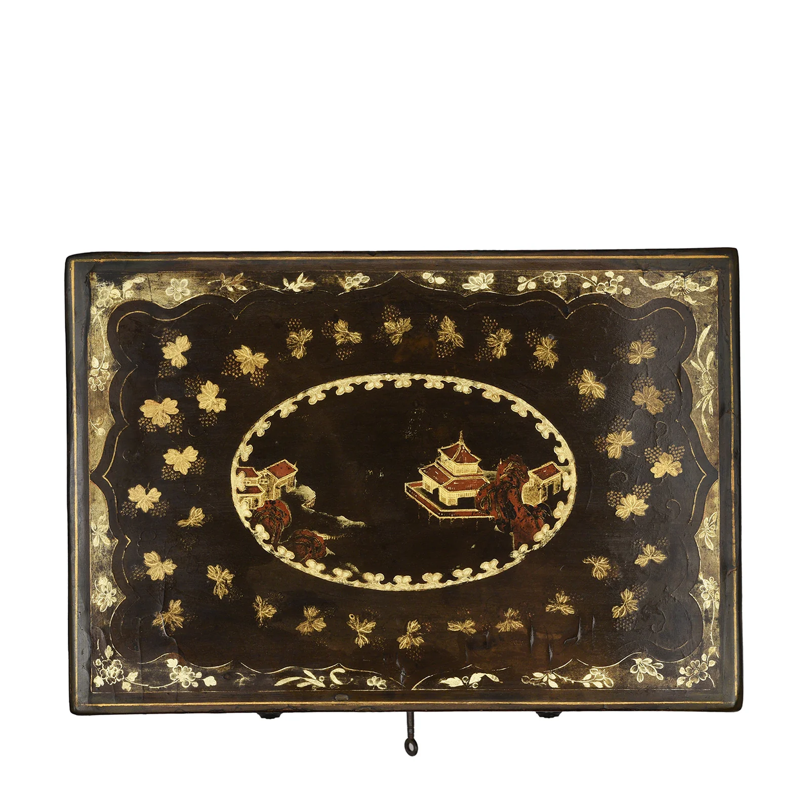 Canton Export Black Lacquer Stacking Haberdashery Box - Qing Dynasty - Image 12