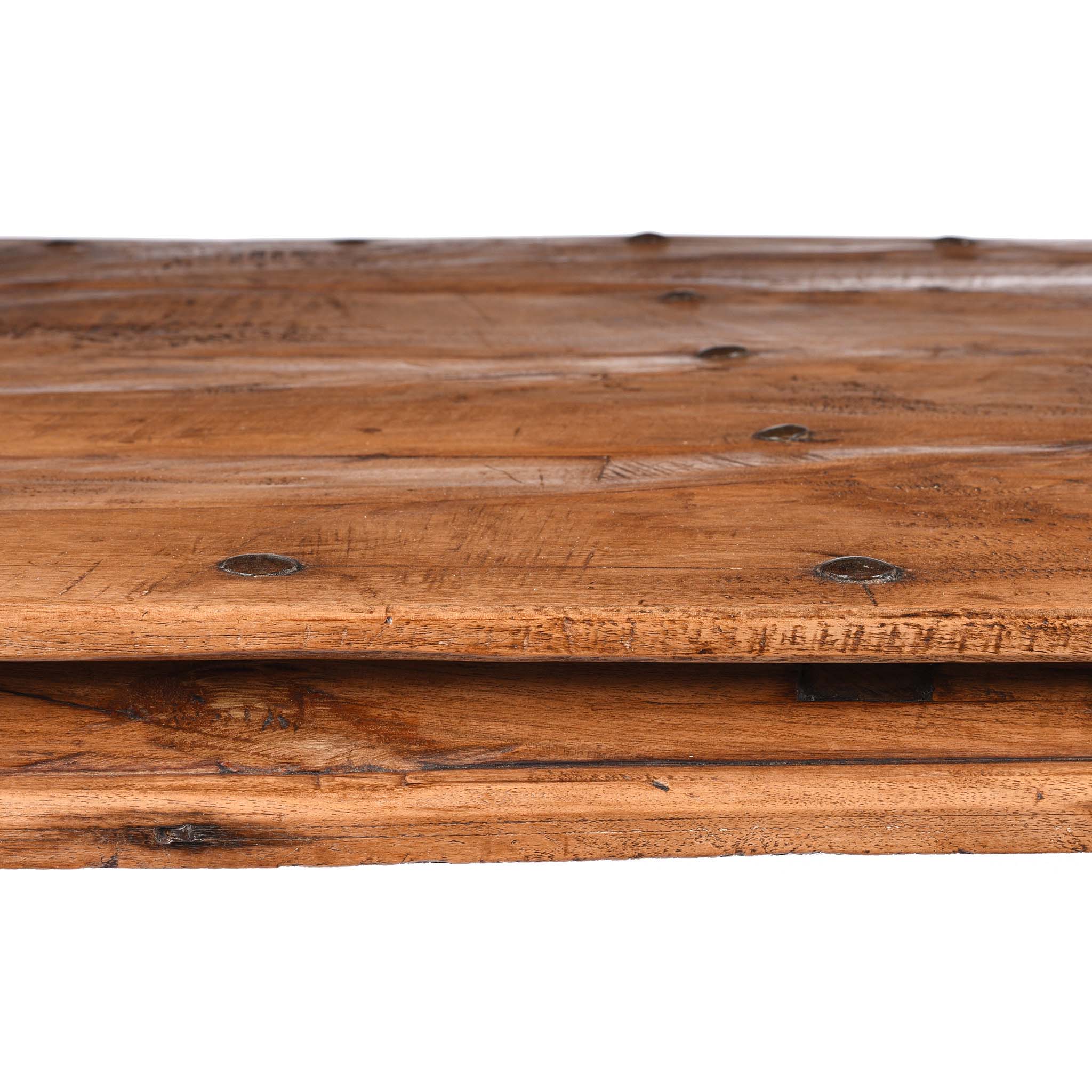 Carved Acacia Wood Takhat Table From Rajasthan - 19thC - Image 5