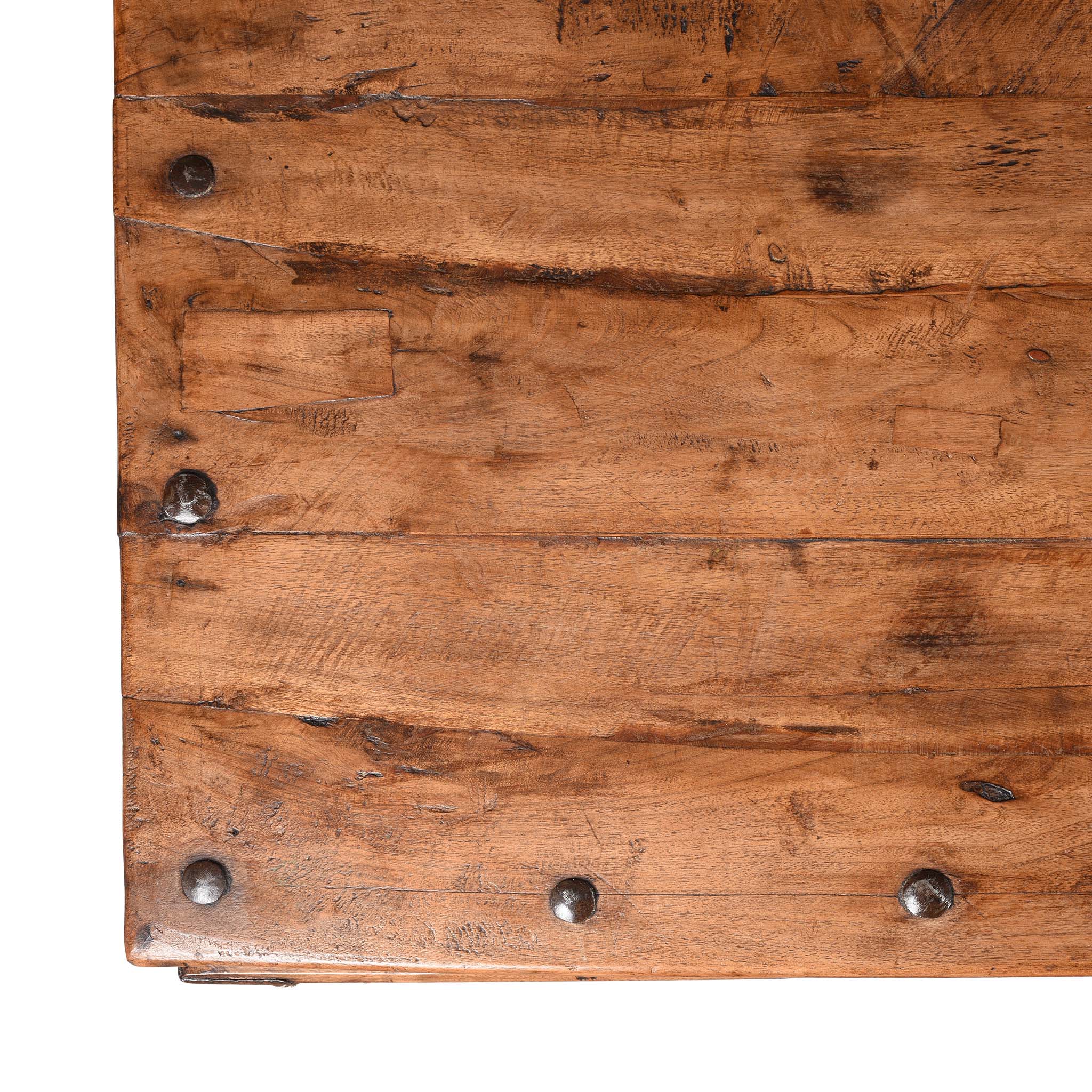 Carved Acacia Wood Takhat Table From Rajasthan - 19thC - Image 6