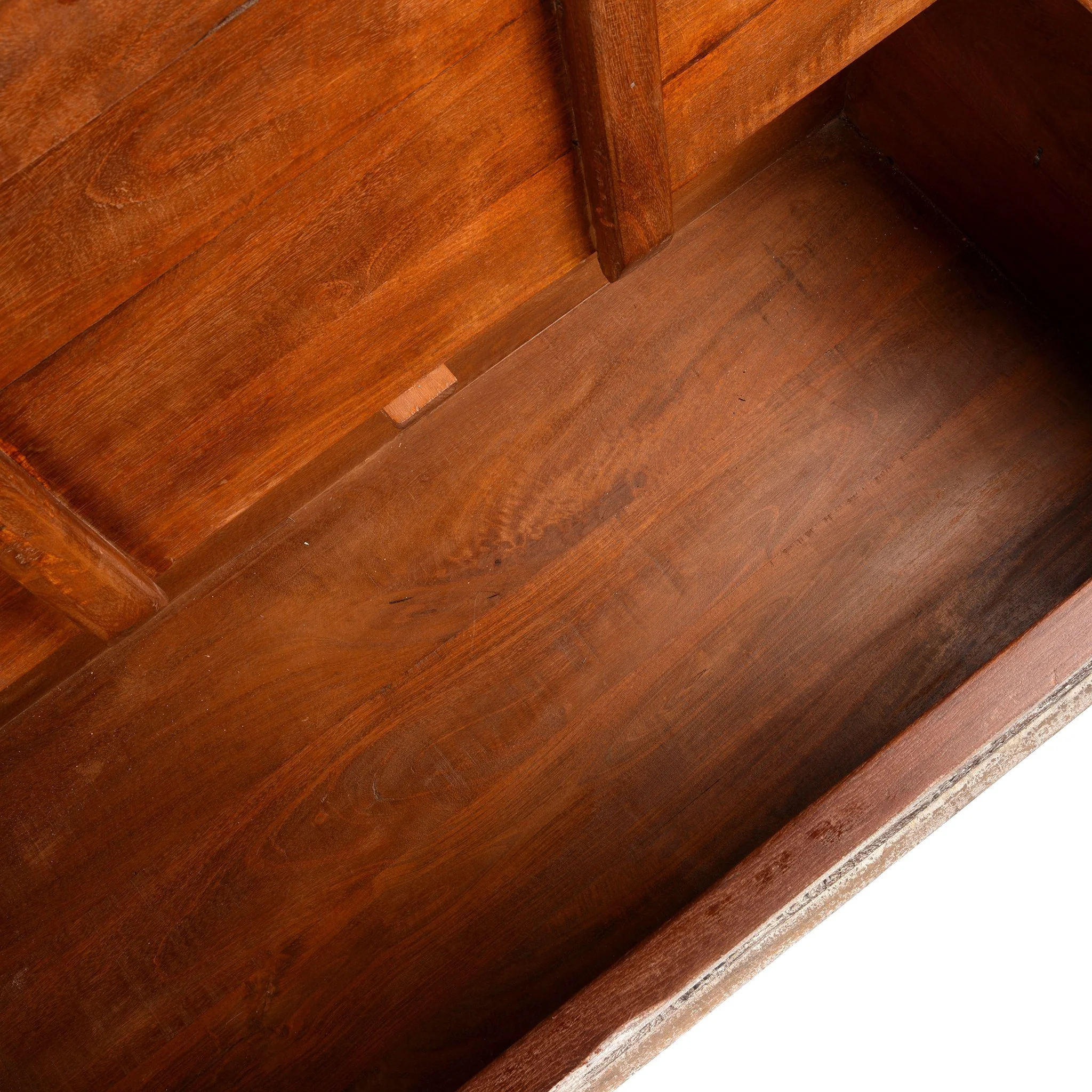 Carved Blanket Box Made From Reclaimed Teak - Image 7