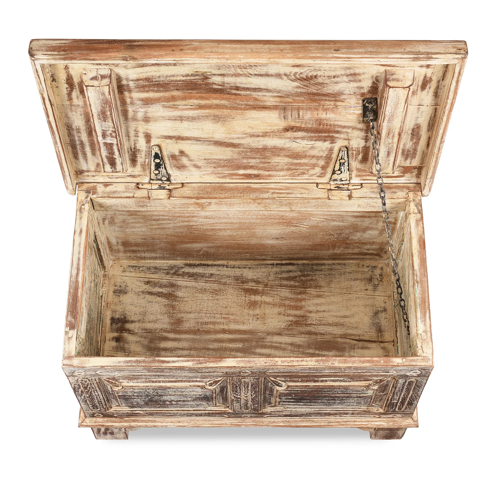 Small Blanket Chest Made From Reclaimed Teak - Image 4